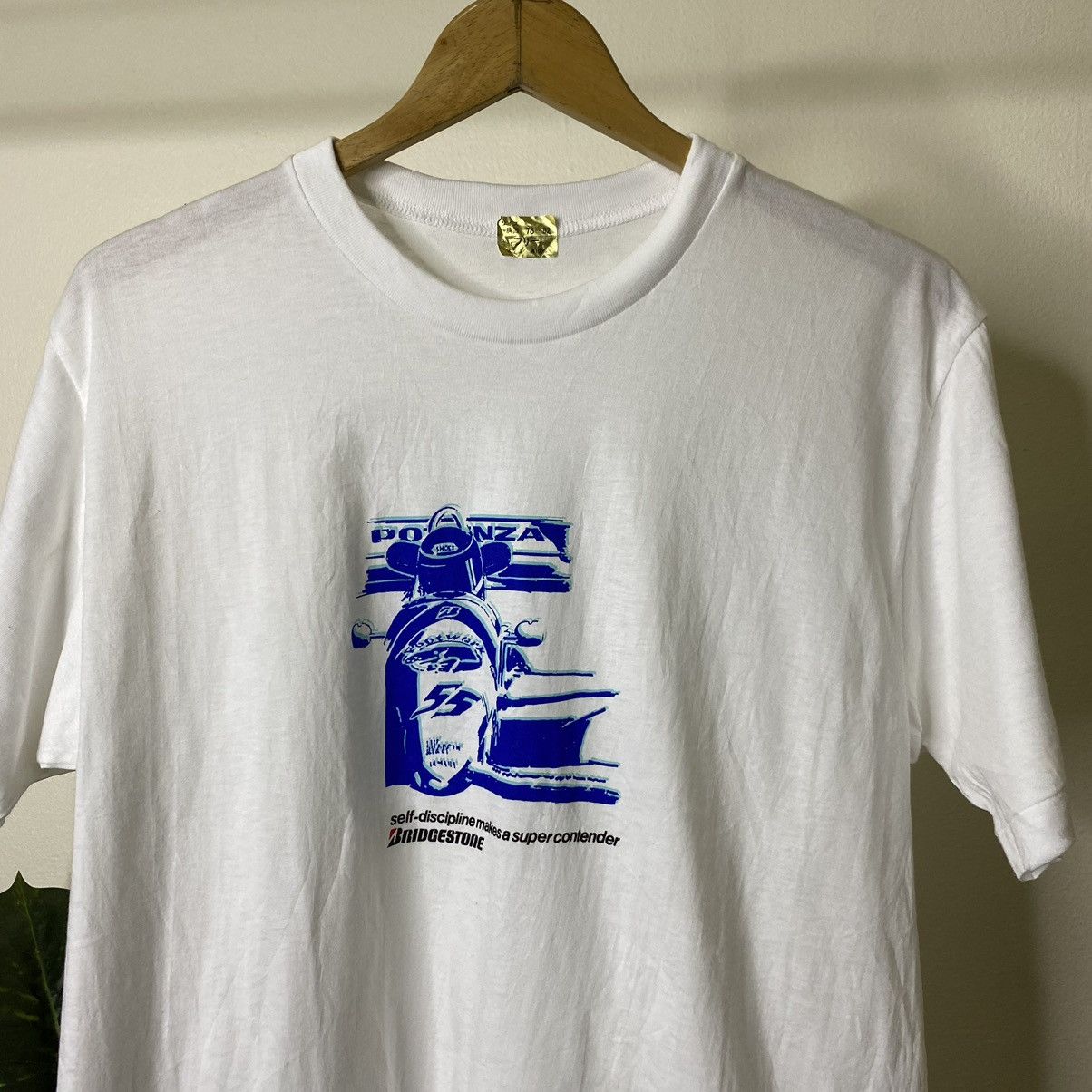 Formula 1 × Vintage Vintage 1980s Potenza Bridgestone F1 T Shirt Size US S / EU 44-46 / 1 - 2 Thumbnail