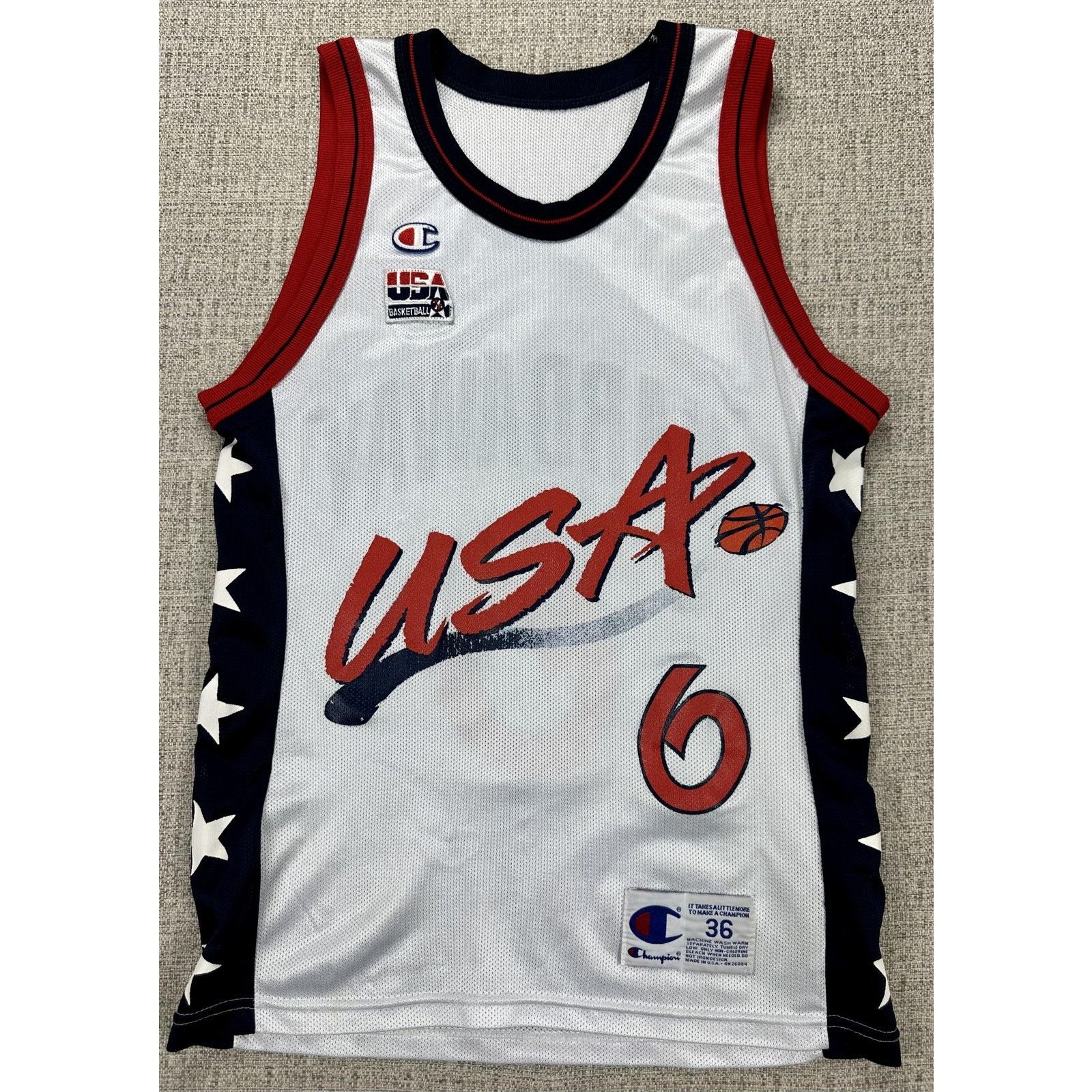 Champion USA Basketball Jersey Sz S Hardaway 6 Champion Made USA 90s Size US S / EU 44-46 / 1 - 1 Thumbnail