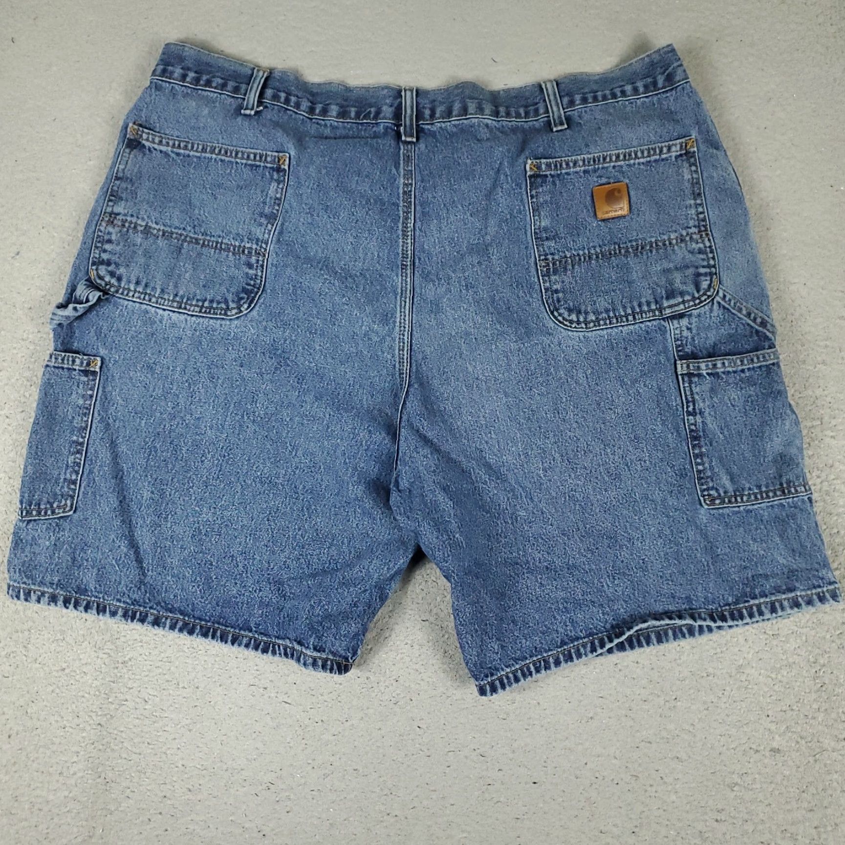 Carhartt Carhartt Shorts Mens Bermuda Denim 44 Blue Cotton Blend Casual Workwear 5-Pocket Design Vintage No Mens Size US 44 / EU 60 - 7 Thumbnail