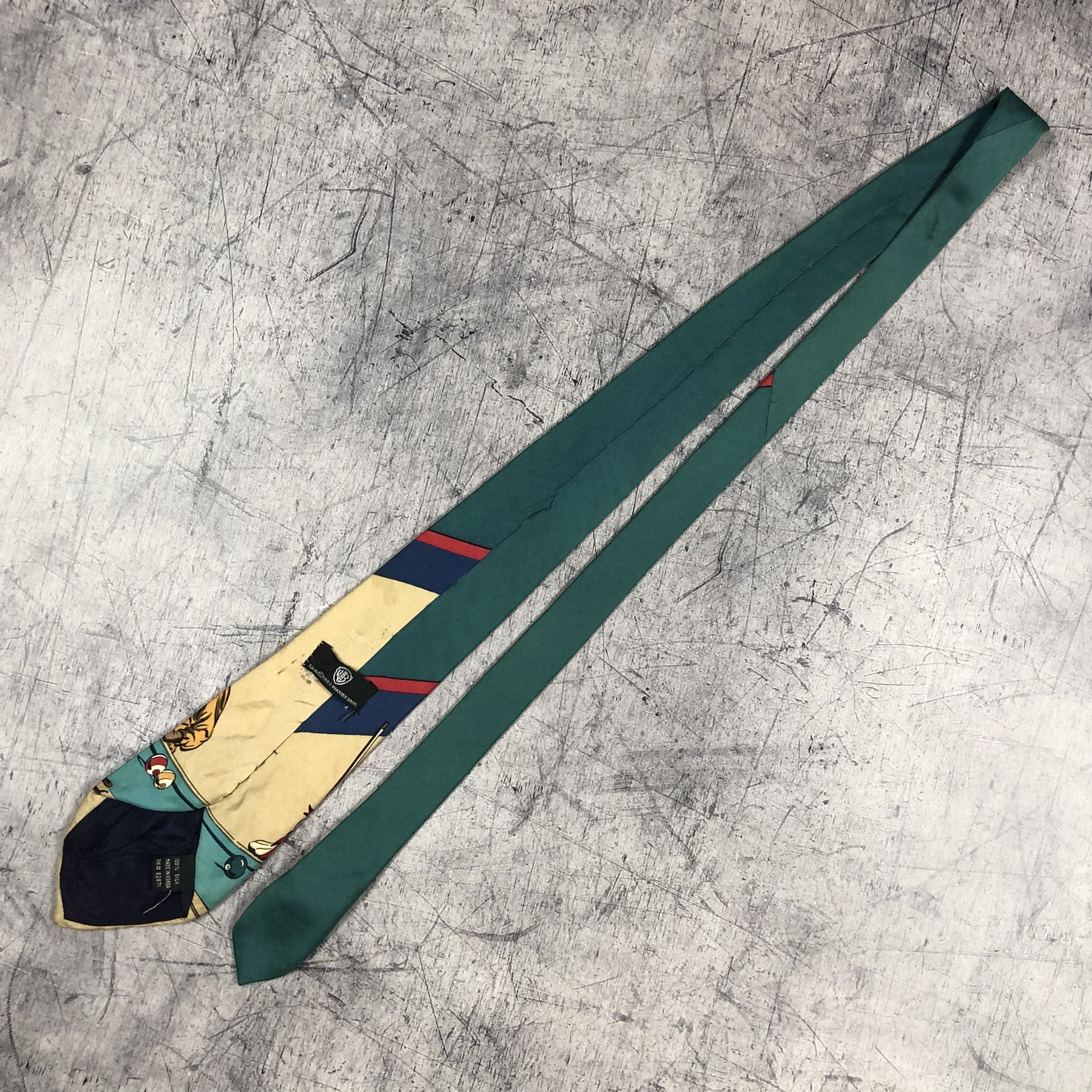 Warner Bros Vintage 1992 Warner Bros Billiards Looney Tunes Tie Size ONE SIZE - 13 Thumbnail