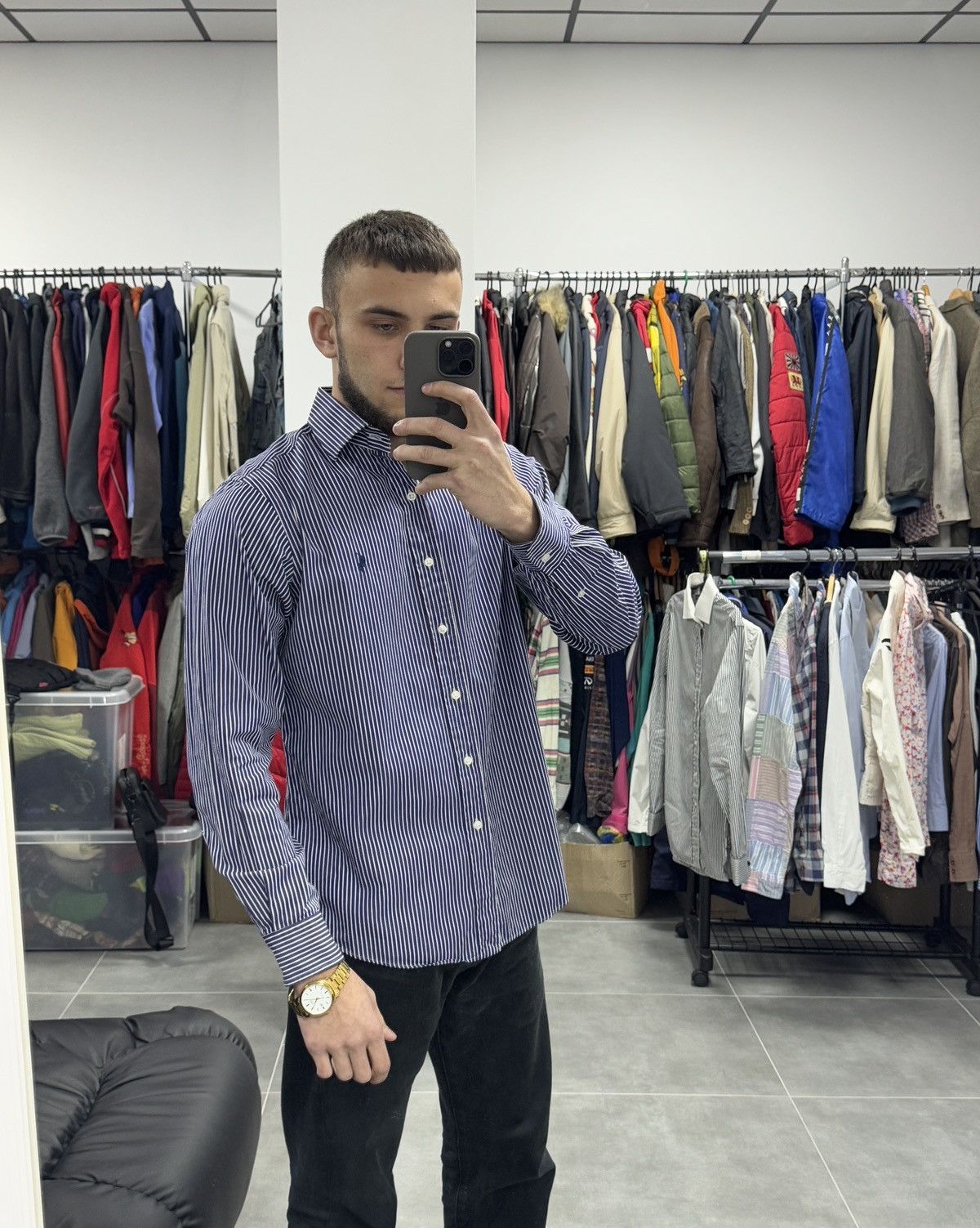 Polo Ralph Lauren Polo Ralph Lauren Button Shirt Size 15 Size US M / EU 48-50 / 2 - 2 Thumbnail