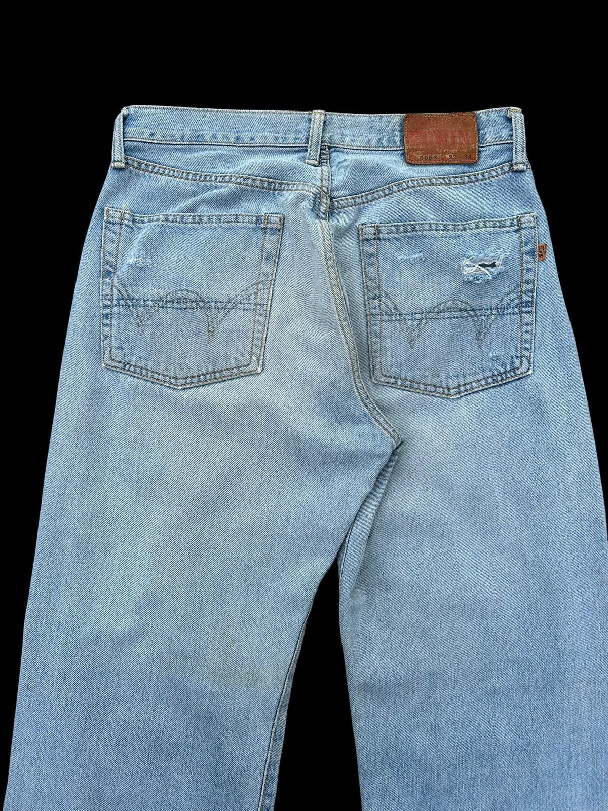 Kapital Vintage Edwin 505X Selvedge Distressed Baggy Denim Jeans Size US 32 / EU 48 - 14 Thumbnail