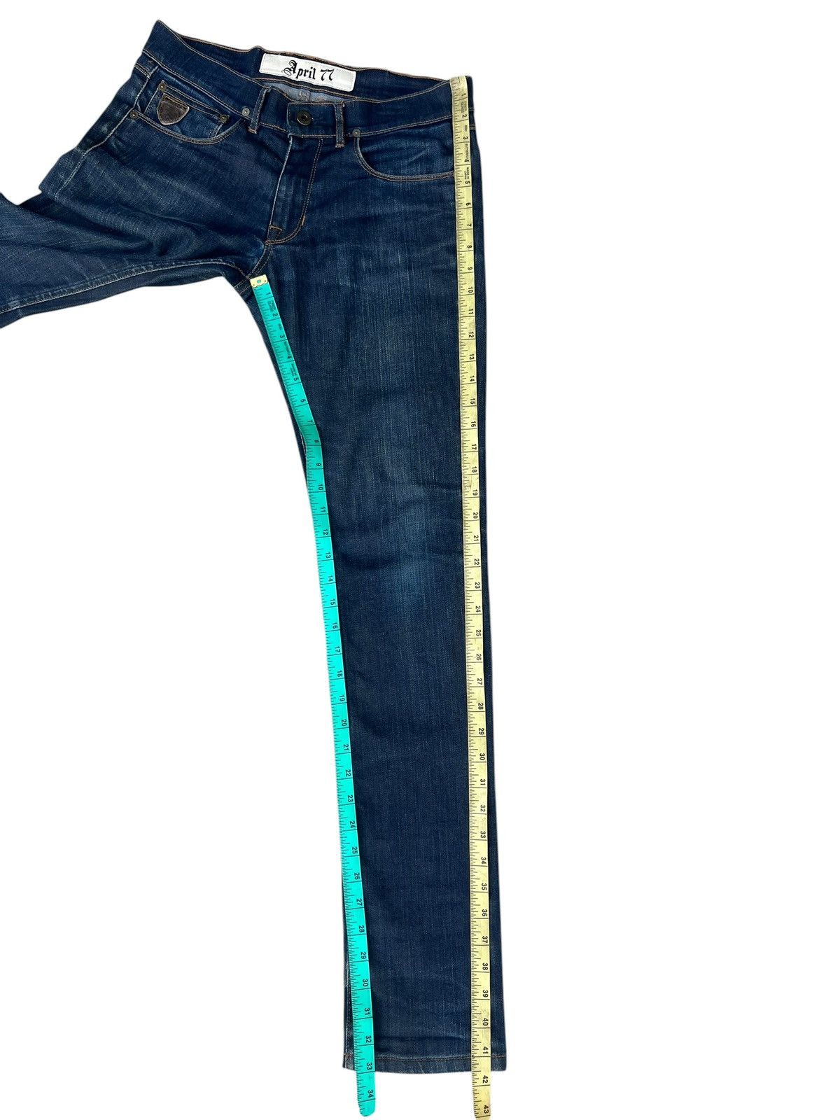 April 77 2001 April 77 Joey Distressed Fade Stretch Denim Jeans Size US 30 / EU 46 - 4 Thumbnail