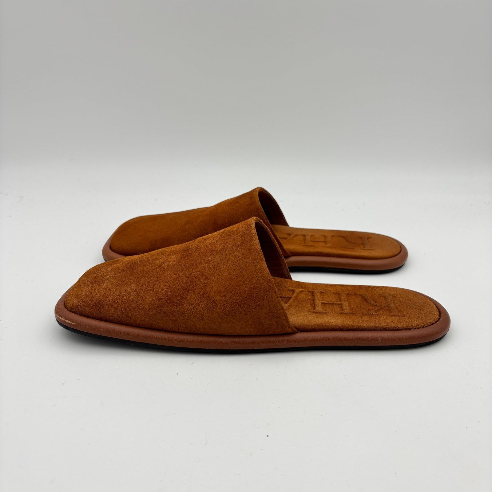 KHAITE Khaite Monaco Suede Slide Slippers in Caramel Shoes 39.5 Size US 9.5 / IT 39.5 - 5 Thumbnail