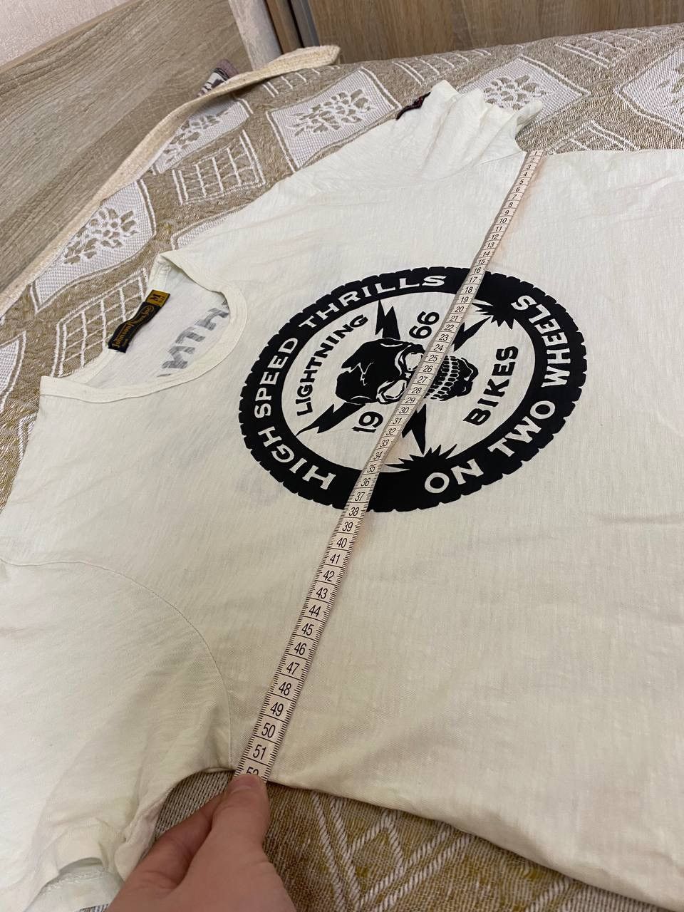 Johnson Motors 🔥 Johnson Motors High Speed Thrills Lightning Bikers T Shirt Size US M / EU 48-50 / 2 - 13 Thumbnail