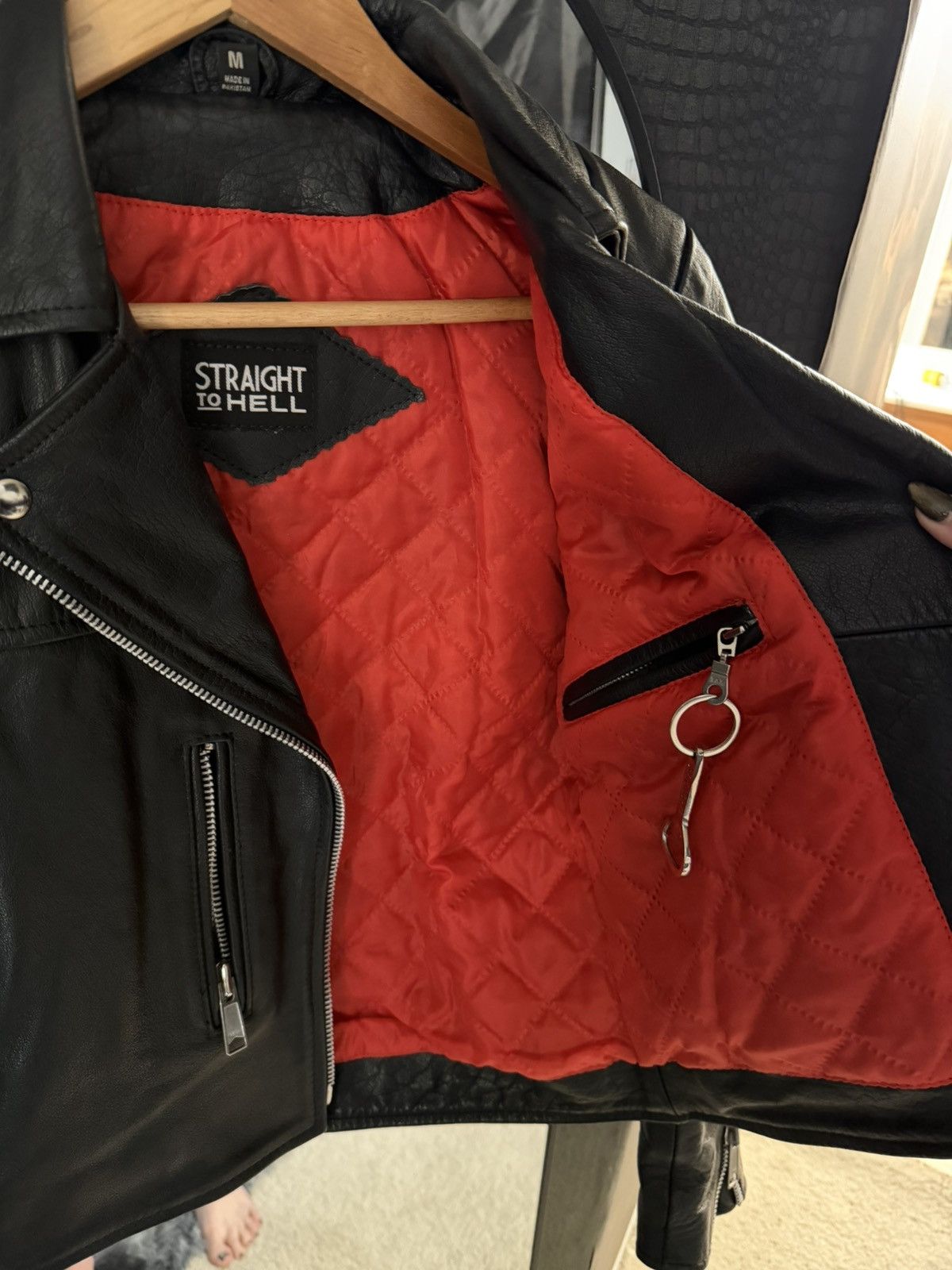Straight To Hell Womens Leather Jacket - Bristol - Straight to Hell Apparel Size M / US 6-8 / IT 42-44 - 2 Thumbnail