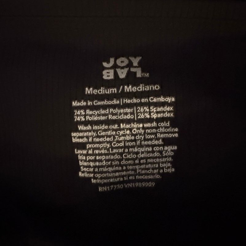 Other JoyLab Women's Medium Black High-Rise Seamless Leggings Size 28" / US 6 / IT 42 - 3 Thumbnail