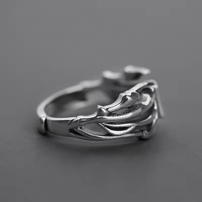 Other Vintage Hollow Pattern Cuff Resizeable Finger Ring Size ONE SIZE - 3 Thumbnail