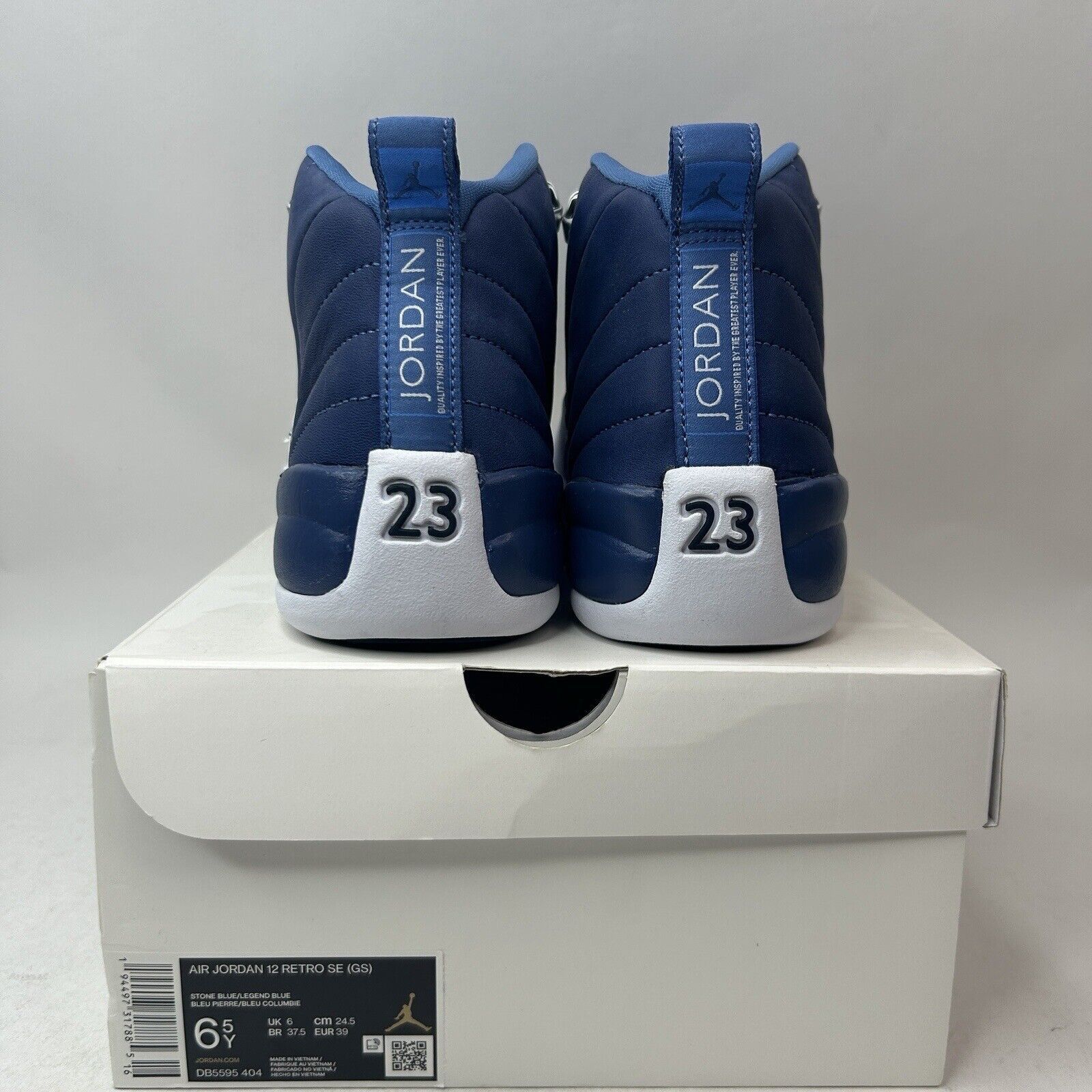 Nike Nike Air Jordan 12 Retro SE GS “Indigo/Legend Blue” 2024 Size US 8 / IT 38 - 4 Thumbnail