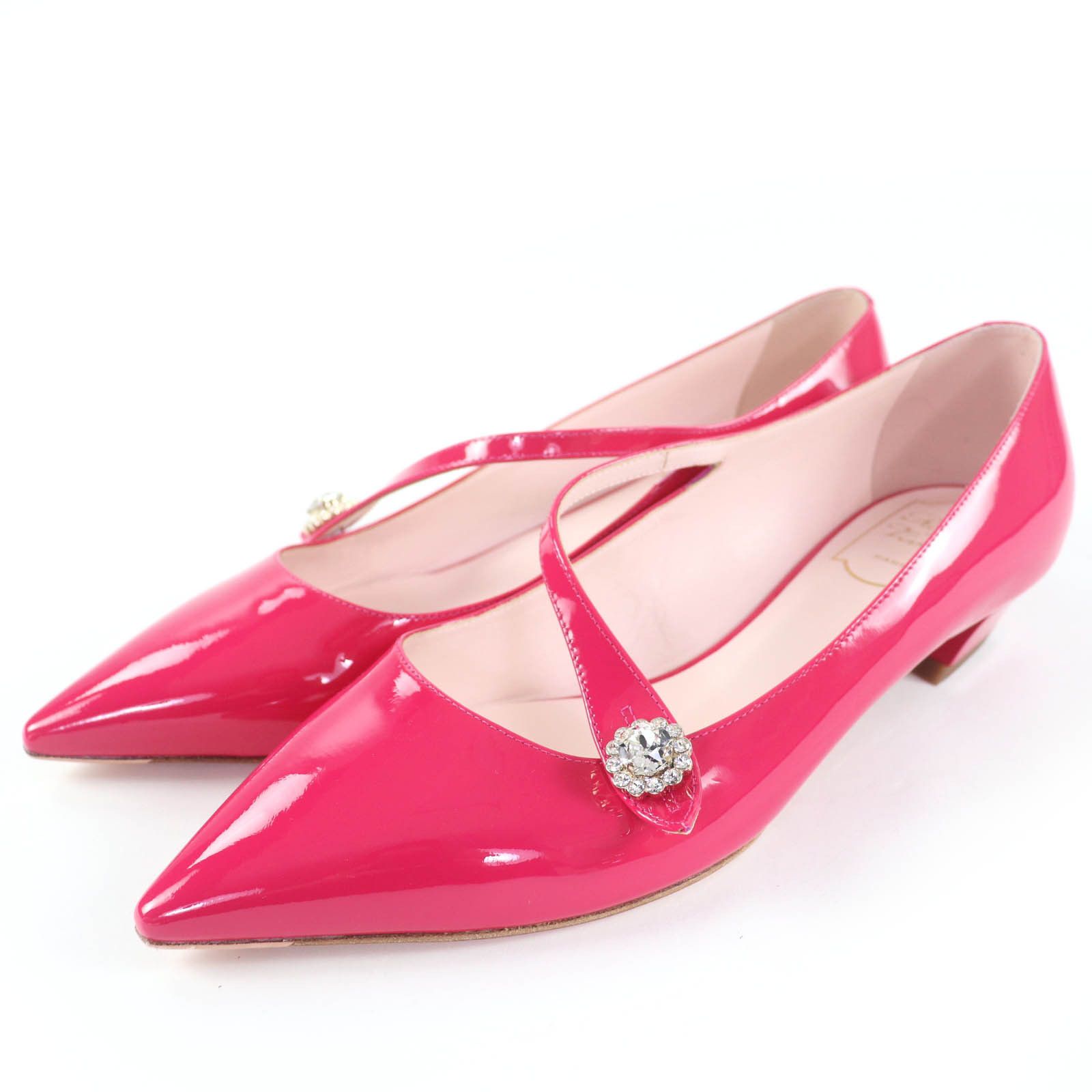 Roger Vivier Roger Vivier Roger Vivier JEWEL BUTTON BALL25 Patent Leather Pumps Enamel Shoes DUTY FREE for USA Size ONE SIZE - 1 Thumbnail