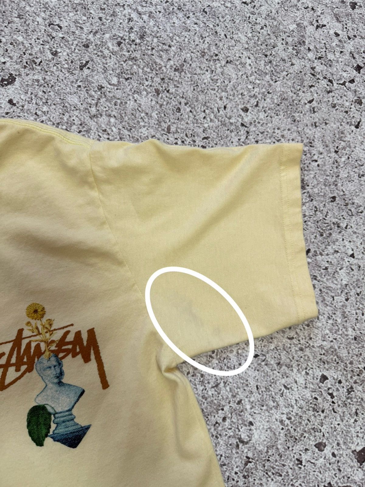Stussy × Vintage Vintage 90’s Stussy Psychedelic Made In USA T-Shirt Y2K Hype Size US S / EU 44-46 / 1 - 11 Thumbnail