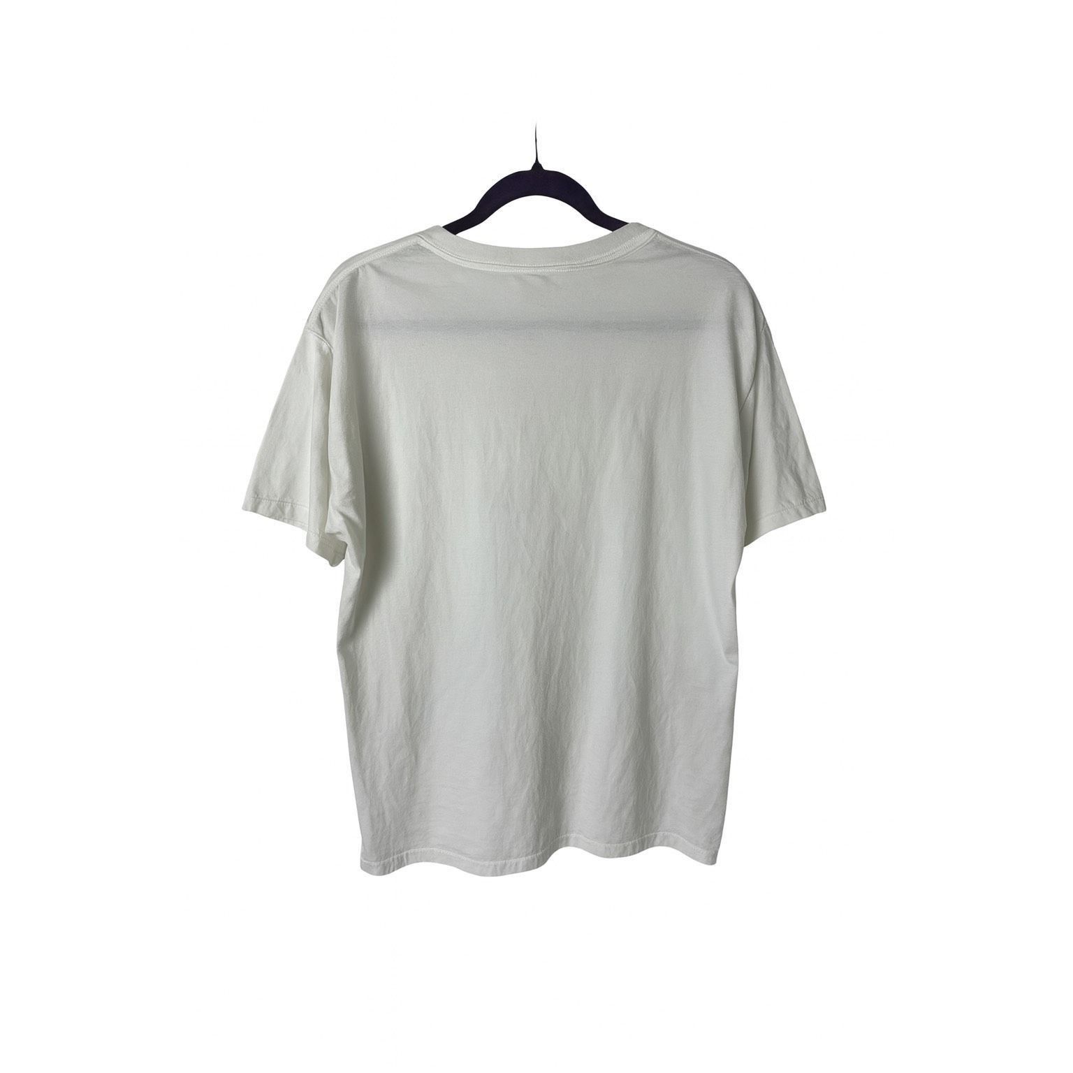 Fruit Of The Loom Vintage Fruit of the Loom Butterfly Graphic Tee White Cotton Size XL / US 12-14 / IT 48-50 - 4 Thumbnail