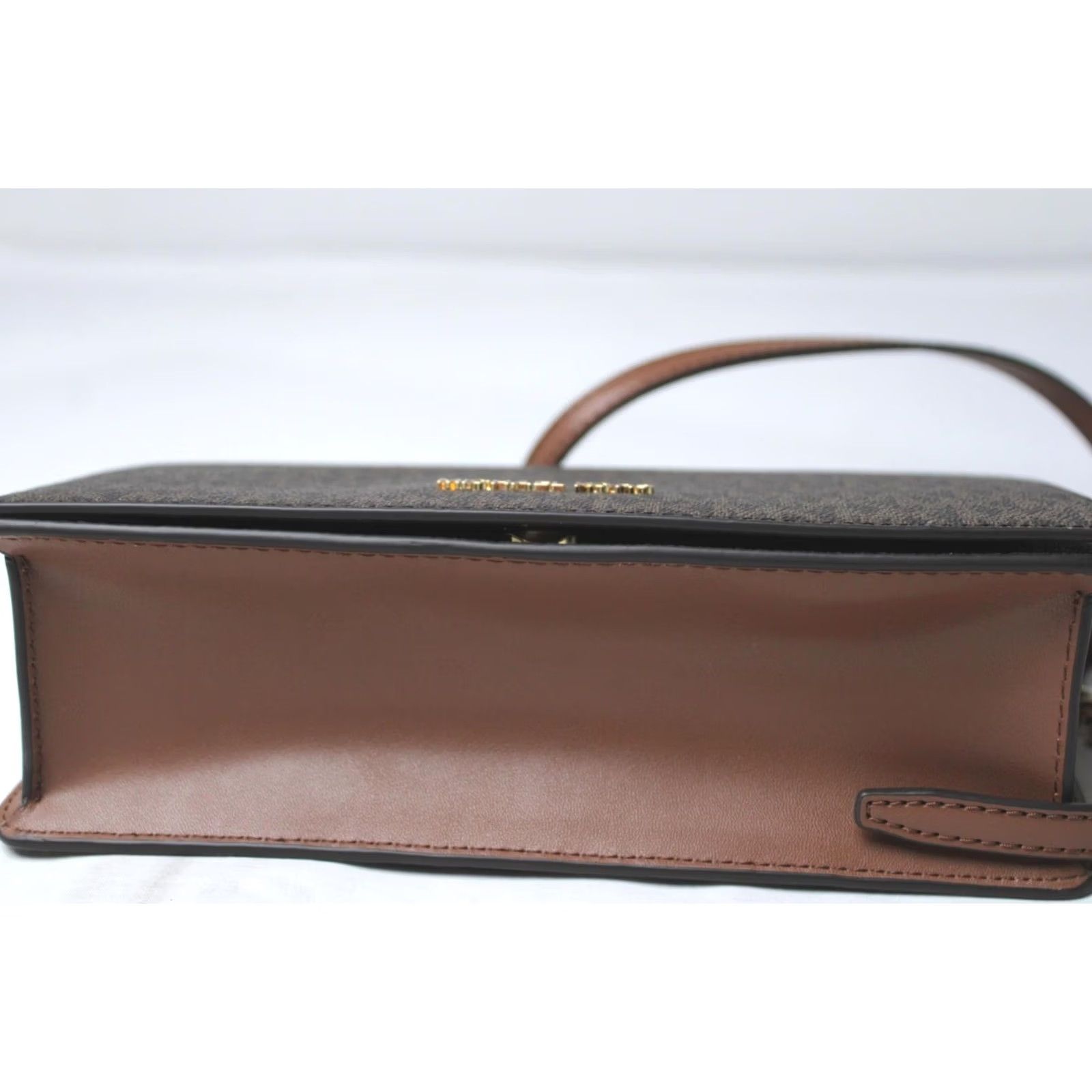 Michael Kors VINTAGE Michael Kors Outlet Women's Jet Set Medium Logo Crossbody Bag NC3 Brown One Size Size ONE SIZE - 6 Thumbnail