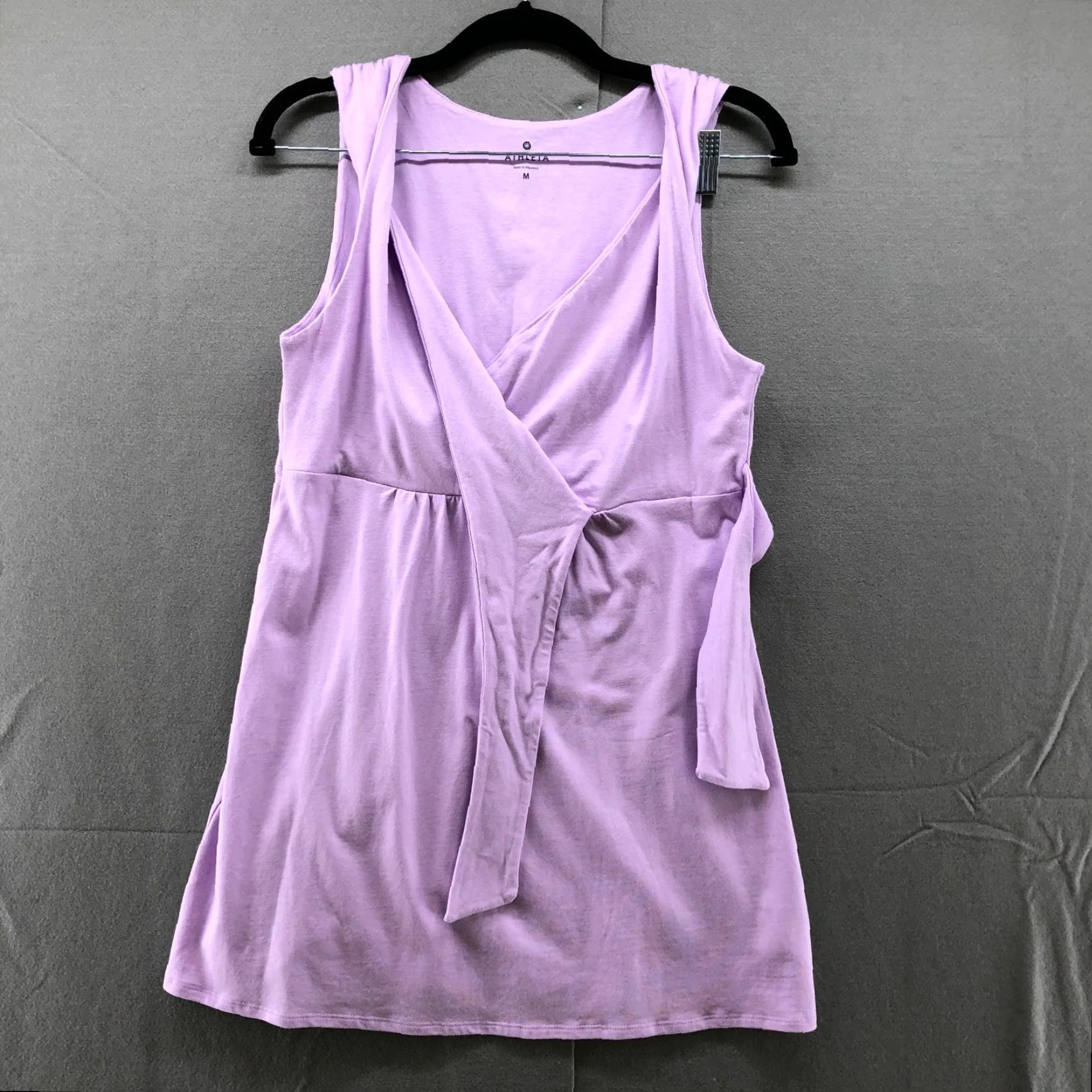 Athleta Athleta Tank Top Womens Medium Purple Modal Blend V-Neck Surplice Tunic Activewear Womens Size M / US 6-8 / IT 42-44 - 3 Thumbnail