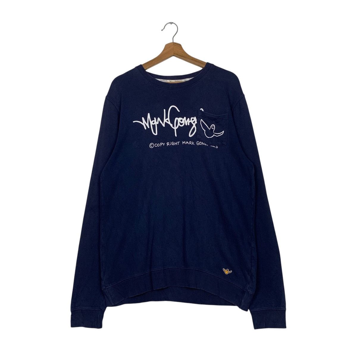 Japanese Brand Mark Gonzalez Single Pocket Sweater Size US L / EU 52-54 / 3 - 1 Thumbnail