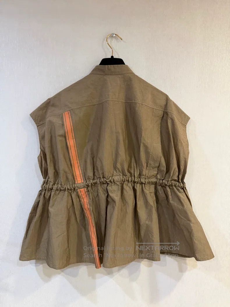 Hermes Hermes Khaki Work Drawstring Vest Size S / US 4 / IT 40 - 2 Thumbnail