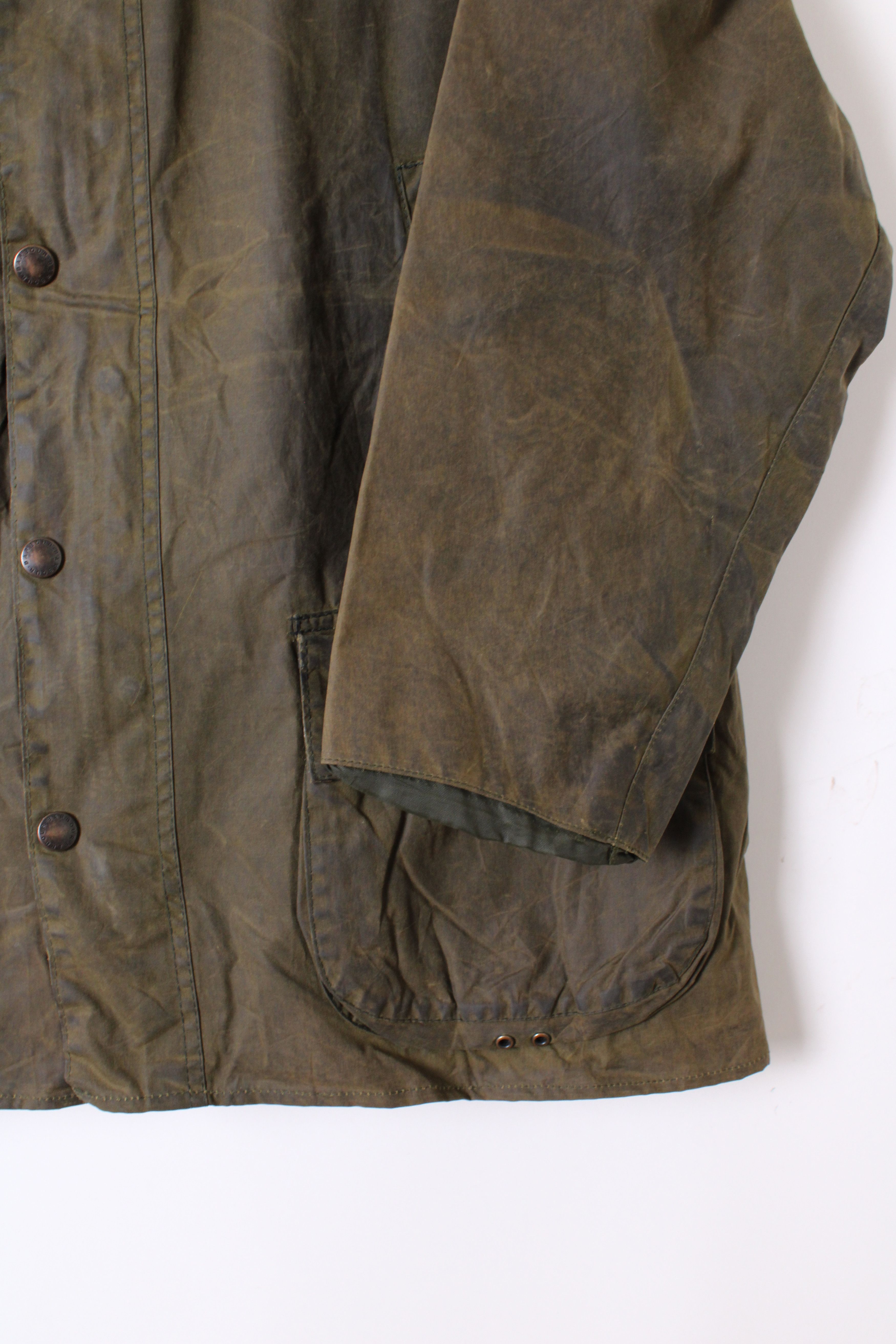 Barbour Barbour Beaufort Vintage 2 Crest Waxed Jacket Green Size US XL / EU 56 / 4 - 4 Thumbnail