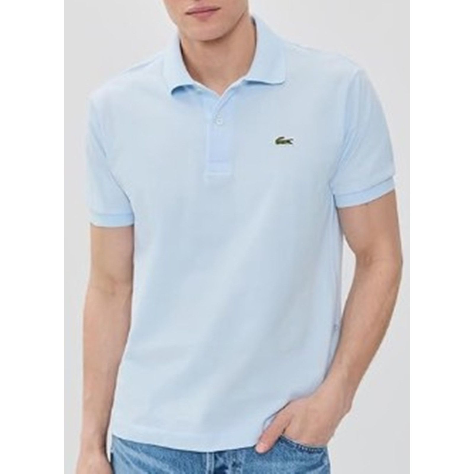 Lacoste Lacoste Mens Classic Fit L1212 Piqué Polo Shirt Rill Blue XL Size US XL / EU 56 / 4 - 1 Thumbnail