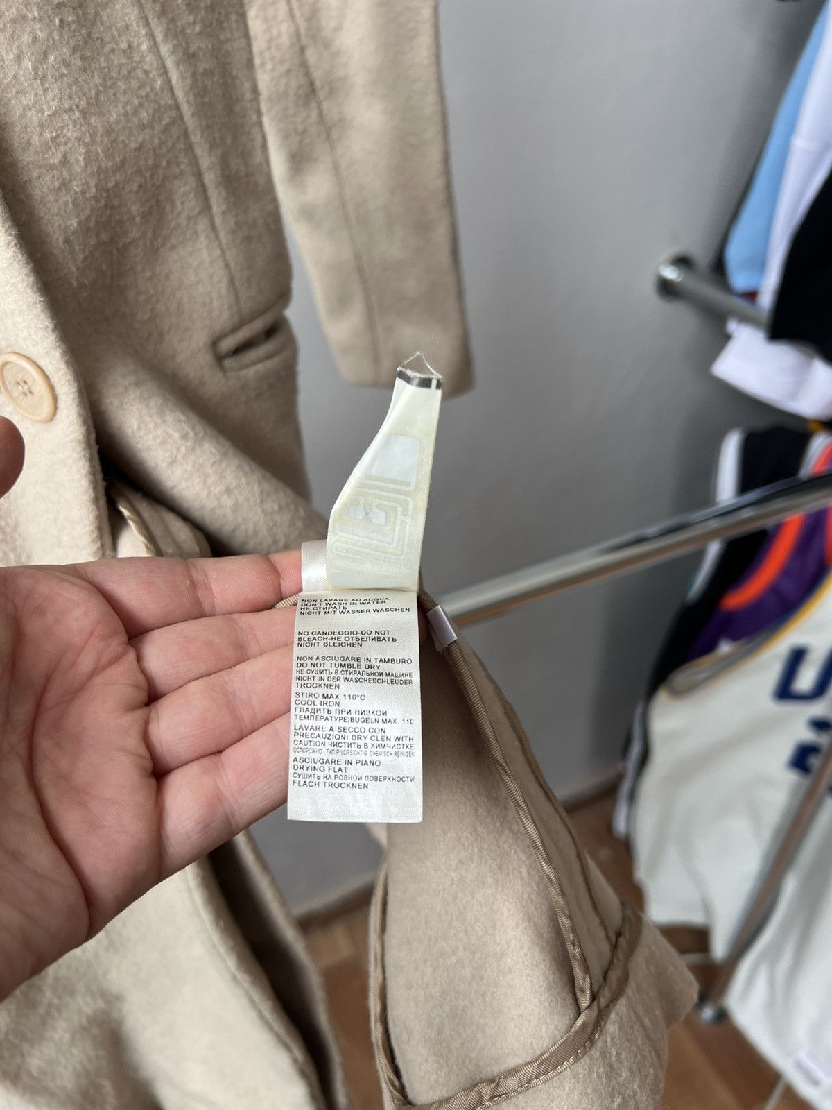 Falcone FALCONERI MADE IN ITALY CREAM WOMEN WOOL LUXURY COAT SIZE XS Size XS / US 0-2 / IT 36-38 - 16 Thumbnail