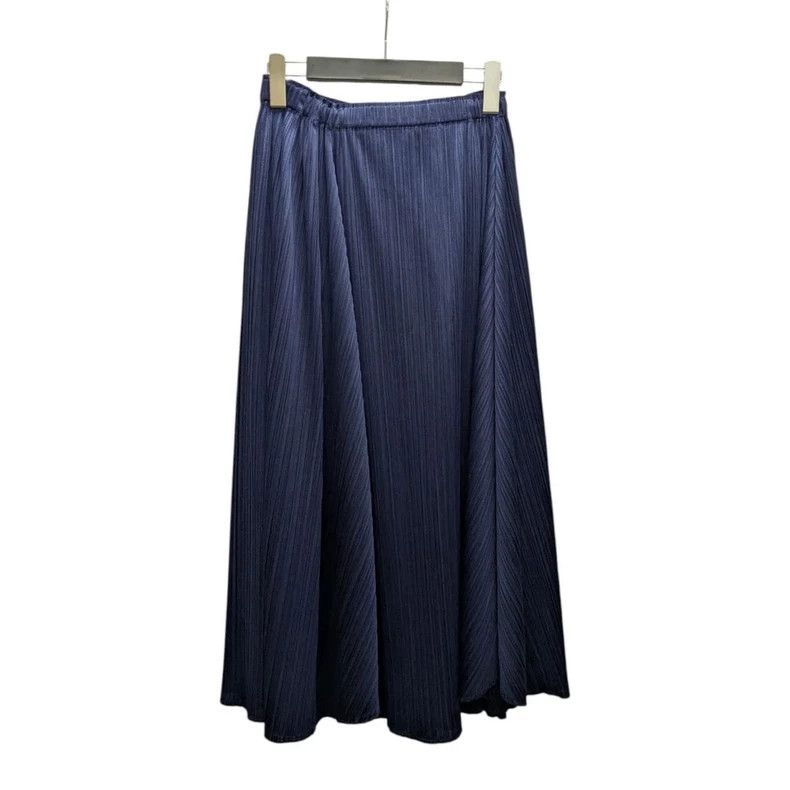 Issey Miyake Issey Miyake size:2 Blue and black pleated skirt Size 31" - 1 Thumbnail