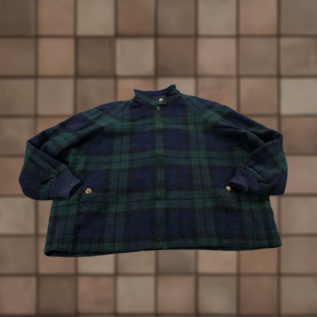 Pendleton Pendleton Jacket Men XL Wool Blackwatch Plaid USA Made Wool Lining Pockets Full Zip Vintage–Outdoor Windbreaker Mens Size US XL / EU 56 / 4 - 1 Thumbnail