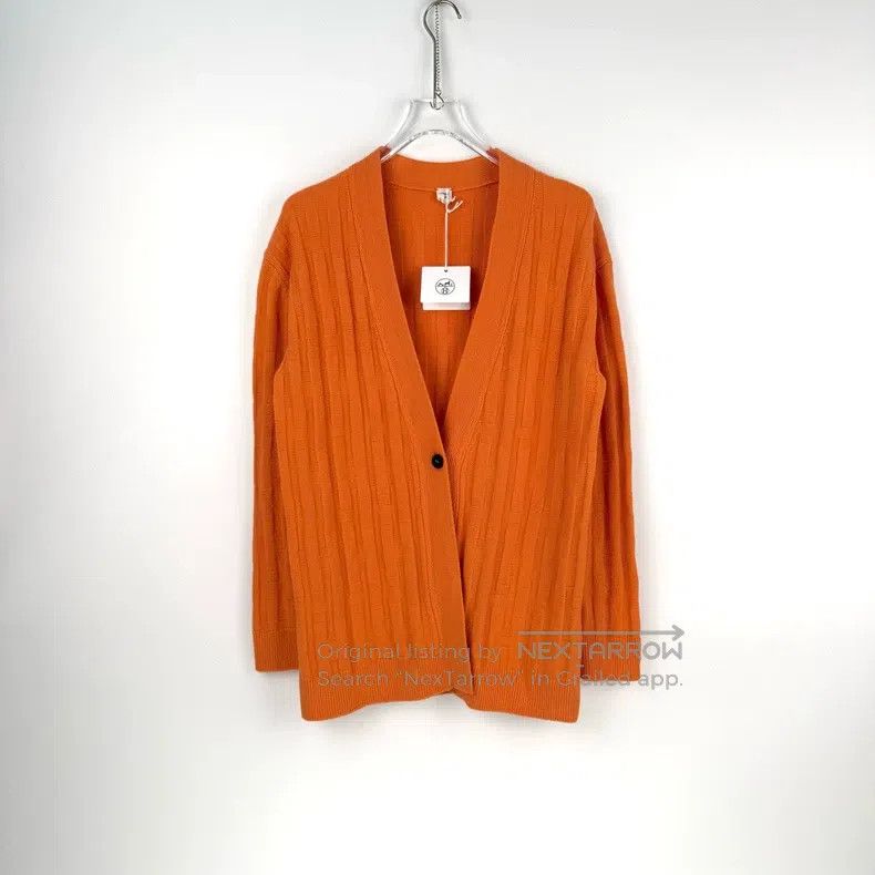 Hermes Hermes Orange full H wool cardigan Size XS / US 0-2 / IT 36-38 - 3 Thumbnail