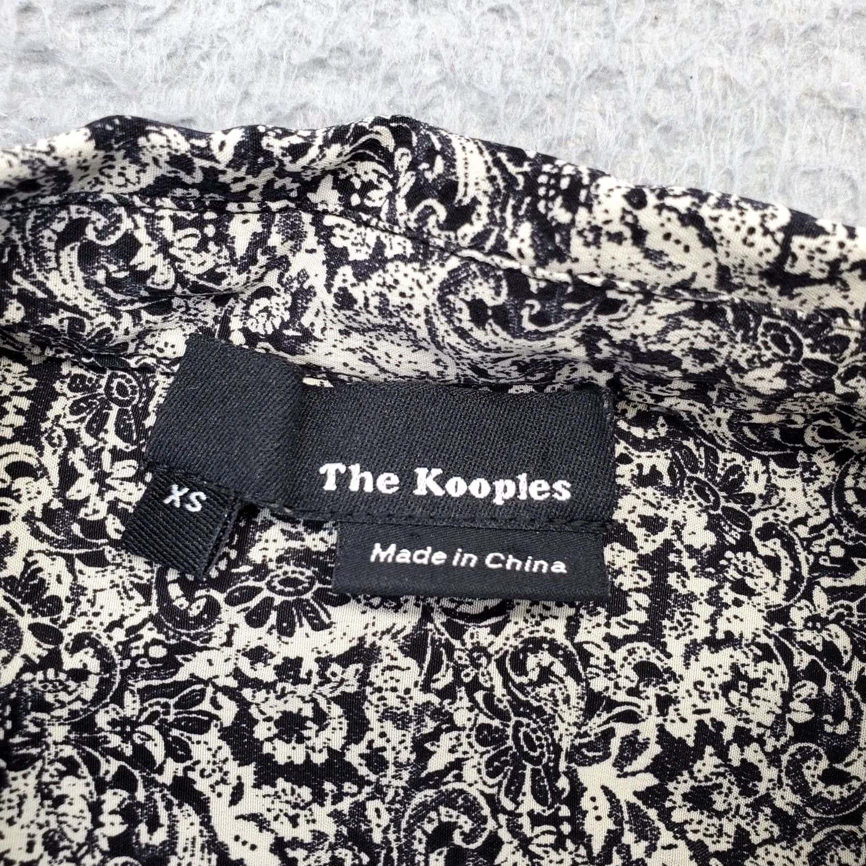 The Kooples The Kooples Shirt Womens XS Multicolor Paisley Silk Long Sleeve Collared Button-Up Size XS / US 0-2 / IT 36-38 - 6 Thumbnail