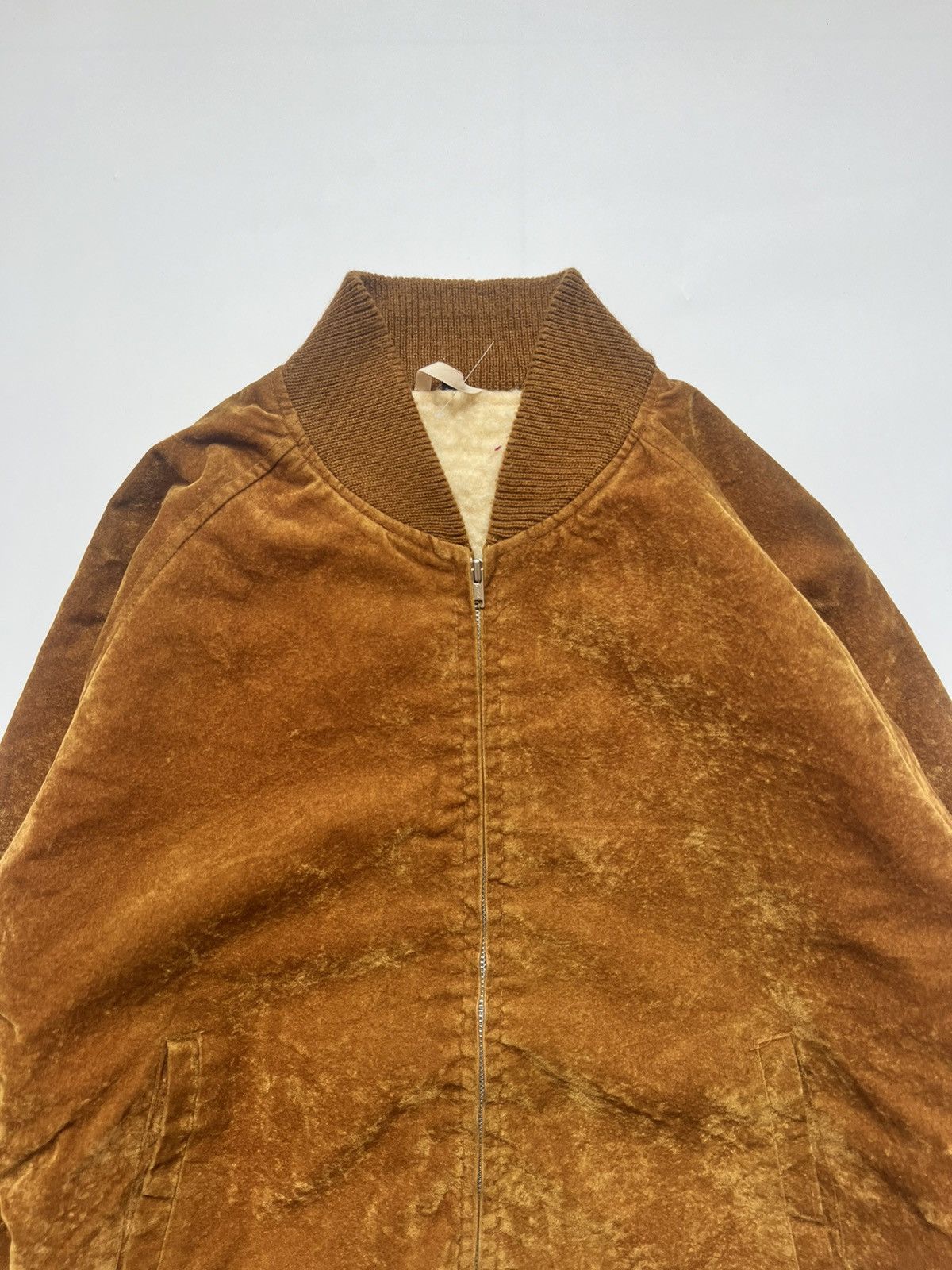 Japanese Brand Japanese Velvet Suede Bomber Jacket Size US M / EU 48-50 / 2 - 6 Thumbnail
