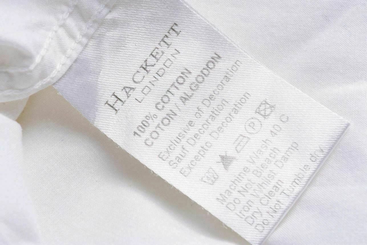 Hackett Hackett London White Long Sleeve Utility Button Up Shirt Size US XL / EU 56 / 4 - 4 Thumbnail