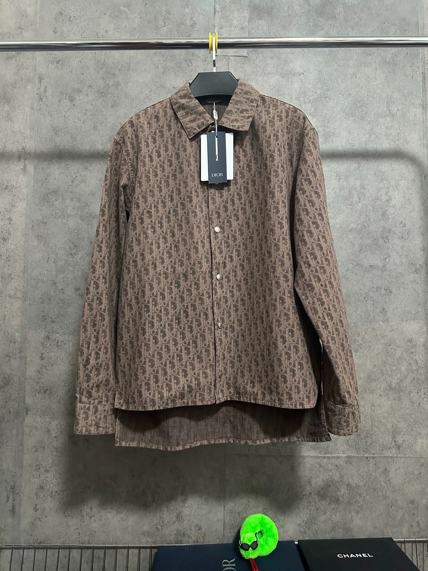 Dior dior monogram print brown shirt jacket Size US L / EU 52-54 / 3 - 1 Thumbnail