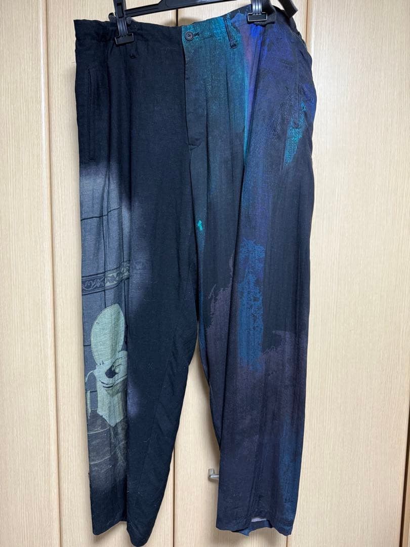 Yohji Yamamoto POUR HOMME 24ss U-FOUNTAIN PRINT PANTS HS-P63-818 Size US 41 - 1 Thumbnail