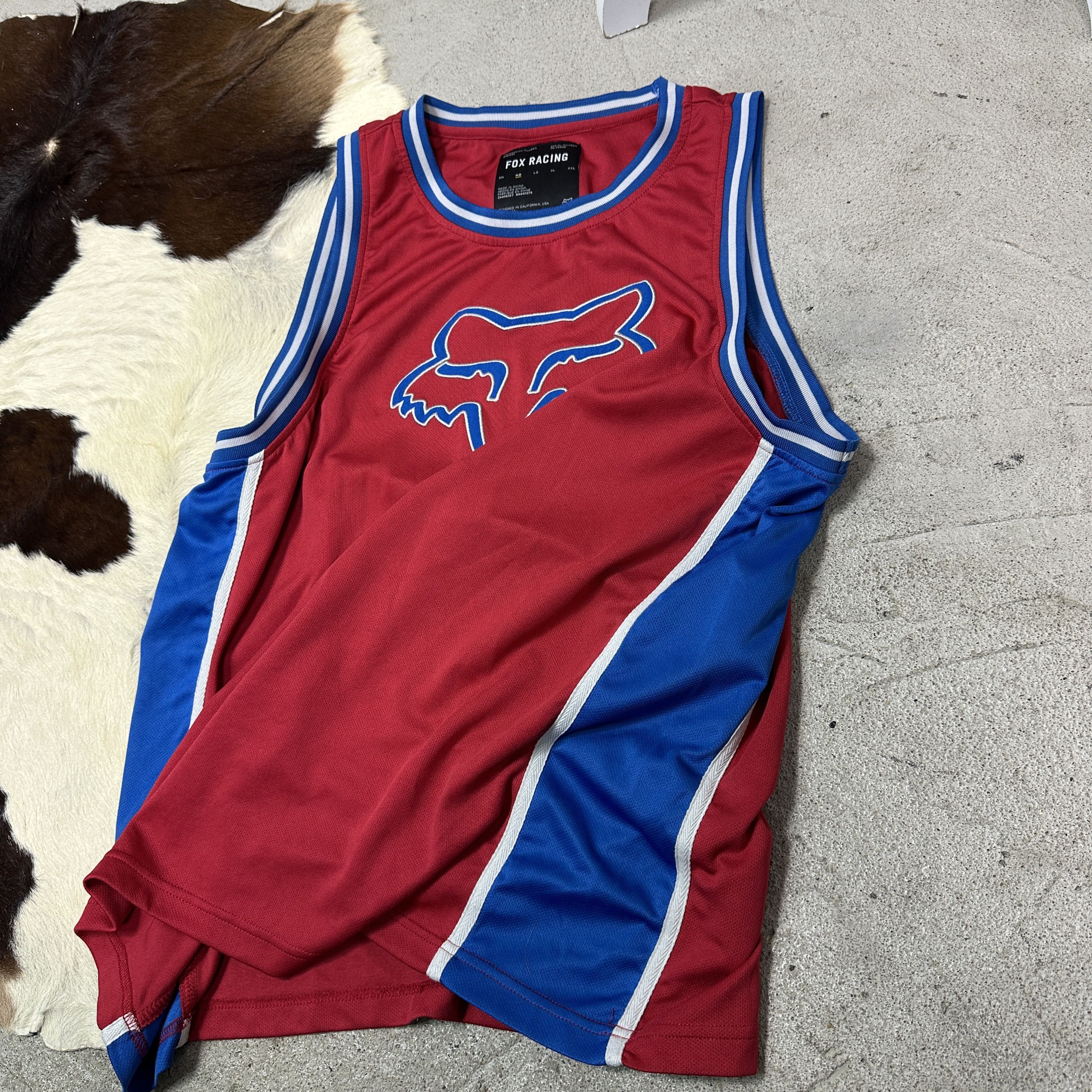 Vintage Vintage Streetwear Sporty Fox Racing Tank Top Jersey Y2K Size US M / EU 48-50 / 2 - 2 Thumbnail
