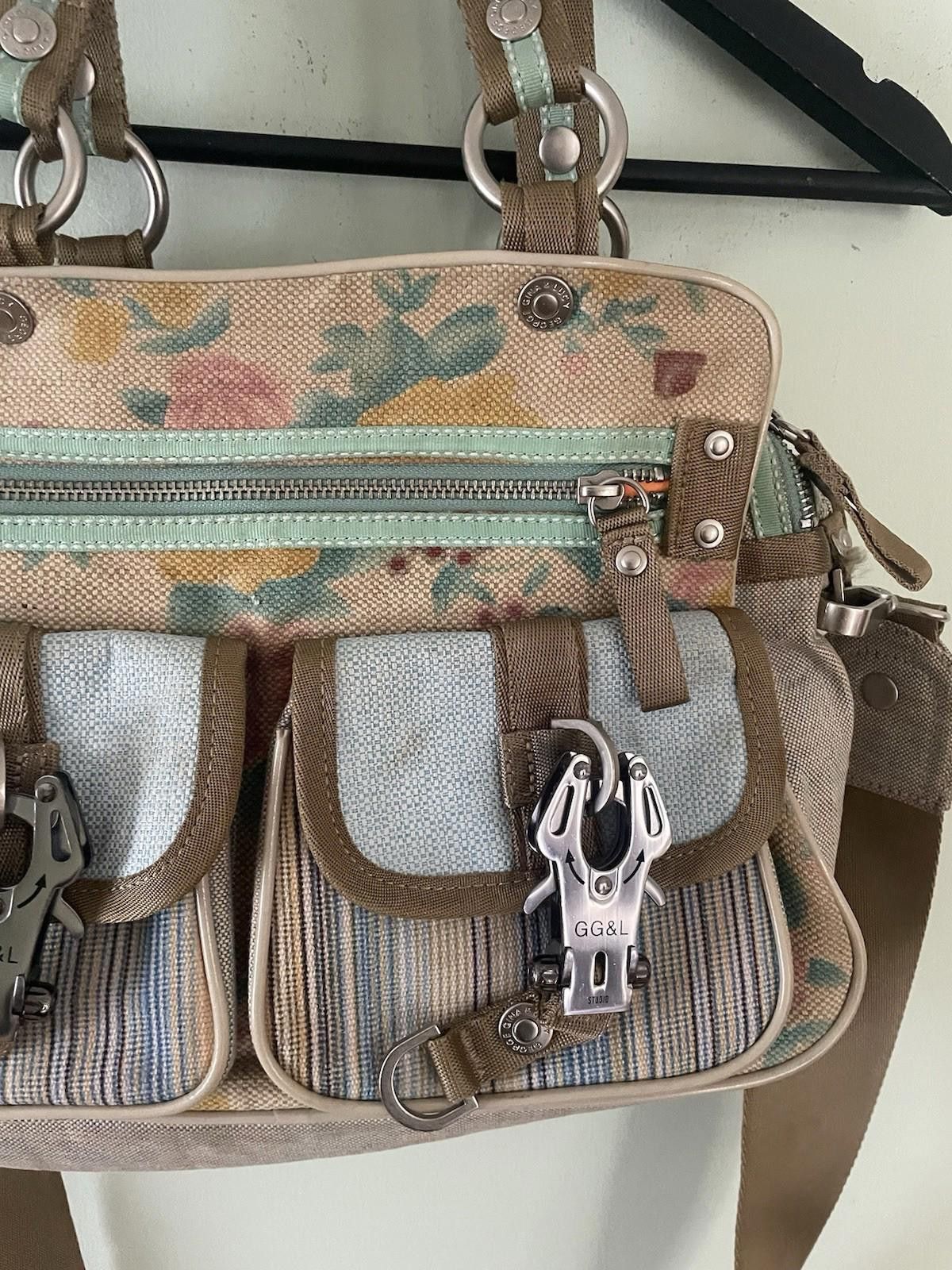 Other George Gina Lucy Linen Canvas Floral Colourful Y2K Handbag Size ONE SIZE - 3 Thumbnail