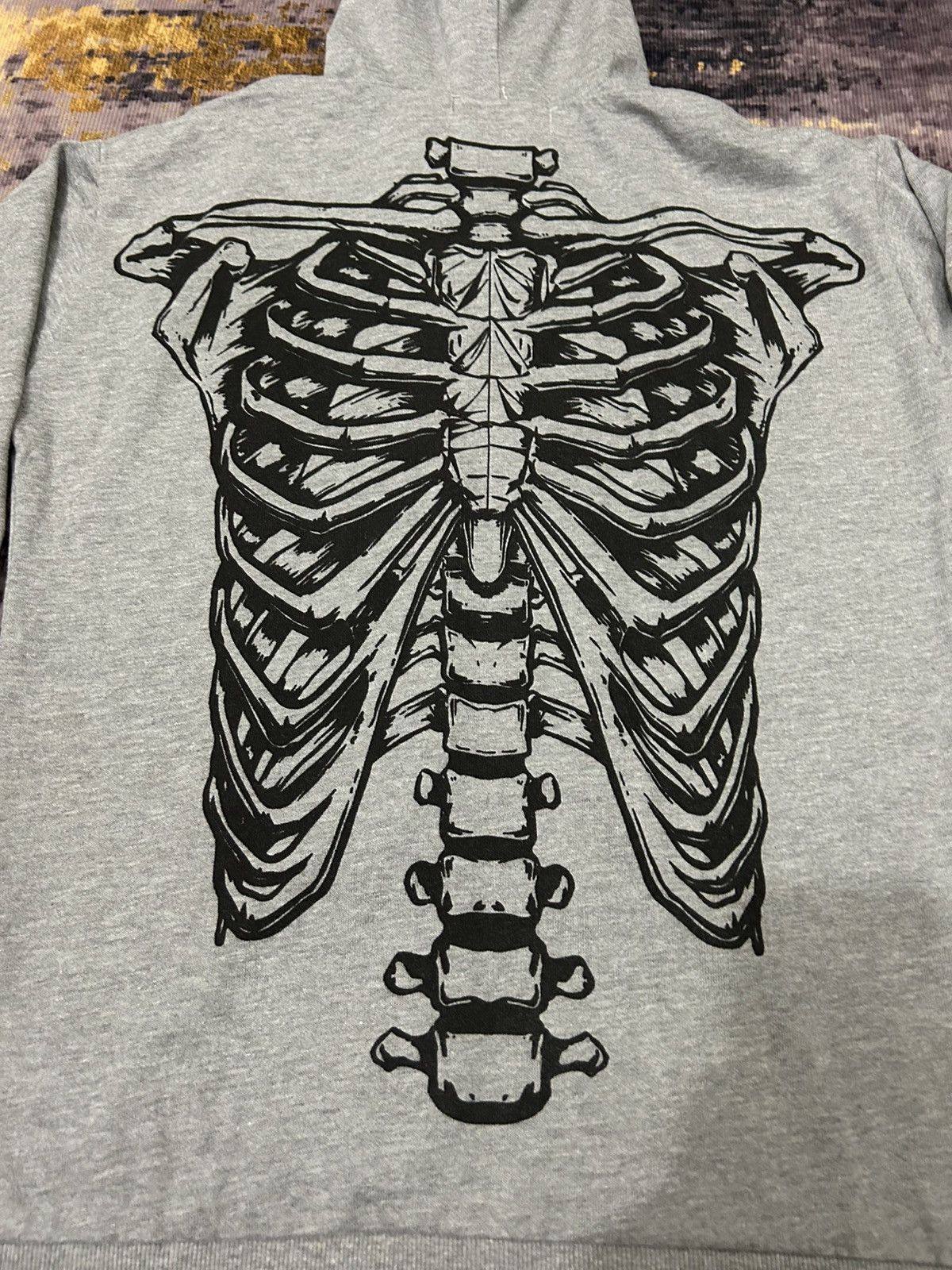 Japanese Brand Glad News Japan Skull Spine Studded Zip Hoodie Size US M / EU 48-50 / 2 - 5 Thumbnail