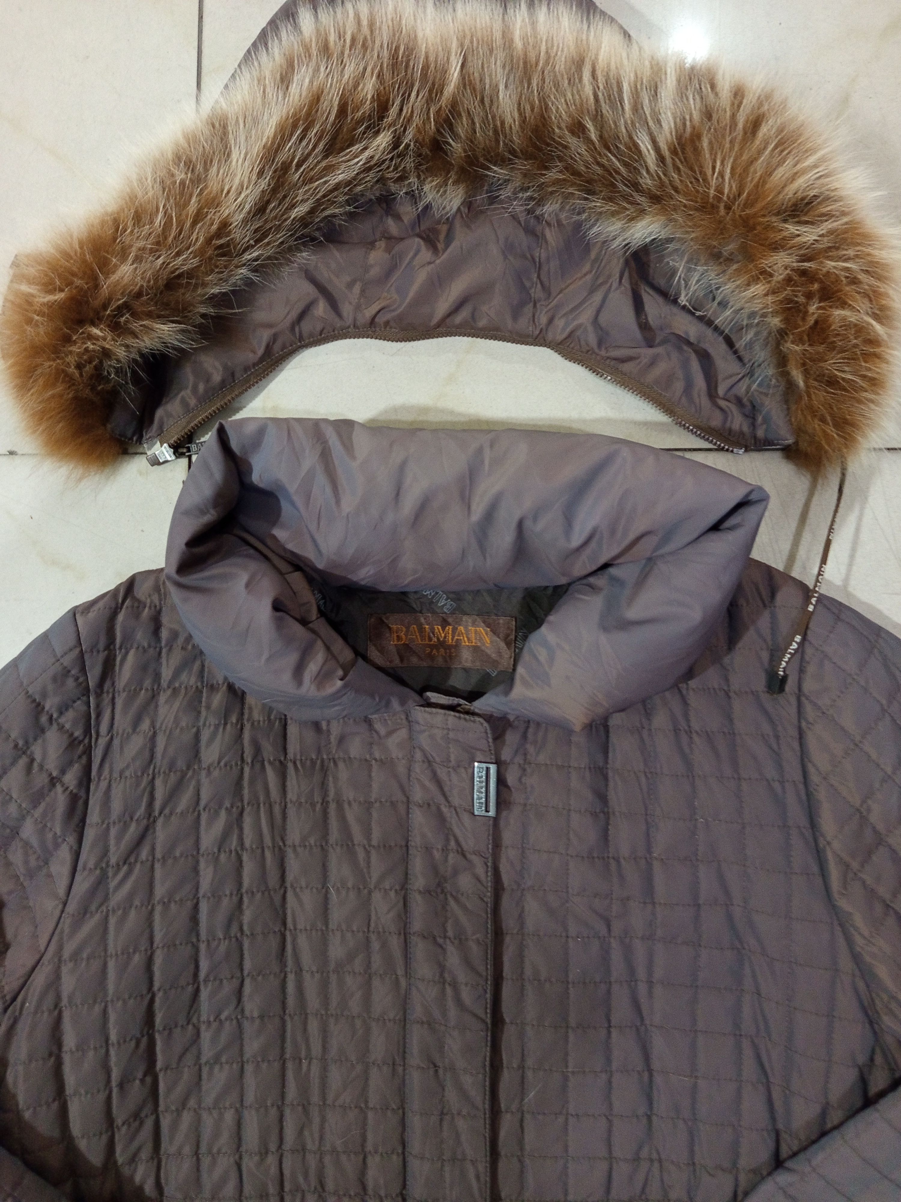 Balmain Balmain Quilted Detachable Faux Fur Hood Jacket Size M / US 6-8 / IT 42-44 - 13 Thumbnail