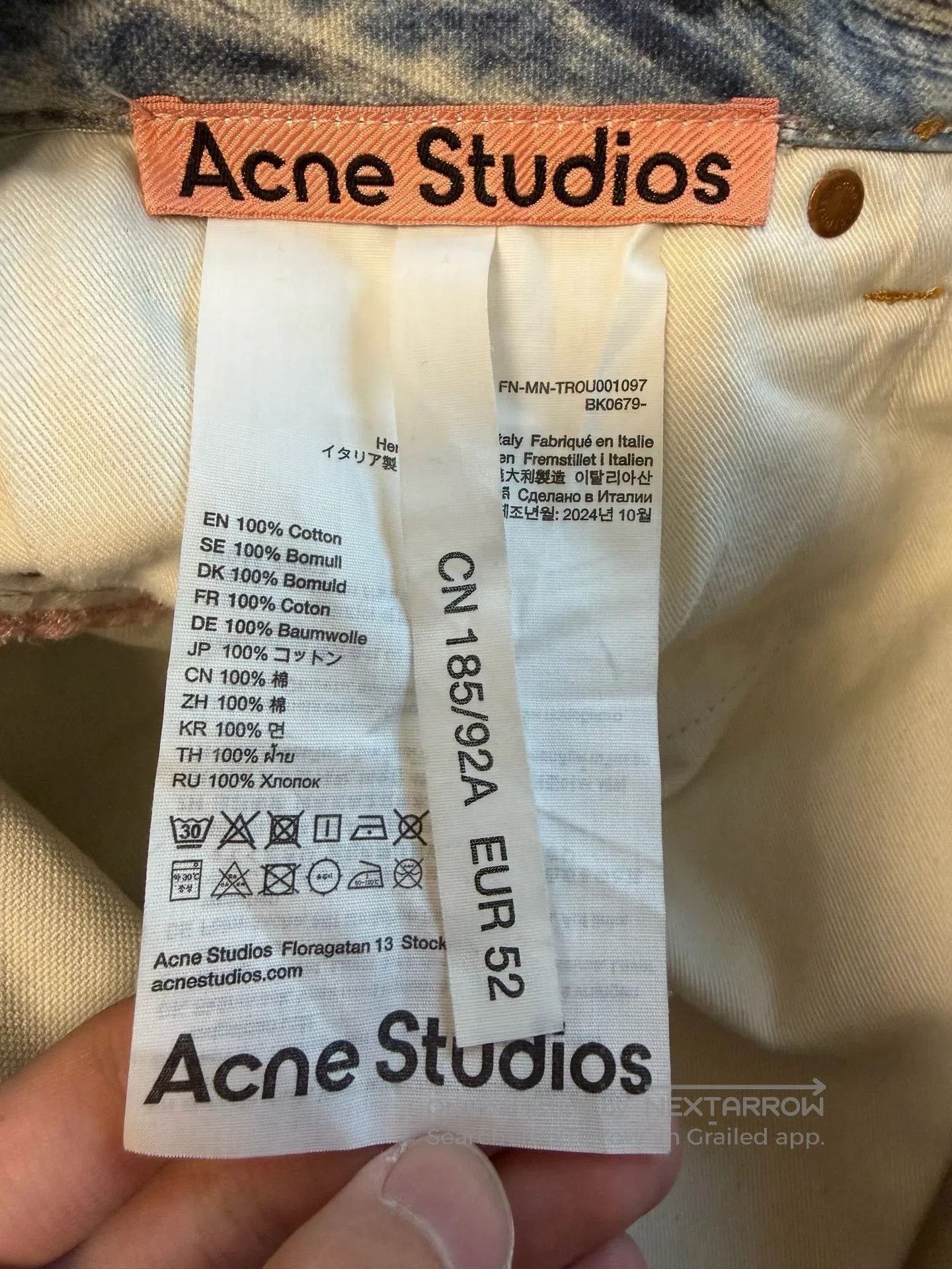 Acne Studios Acne Studios 2024 Ripped Graffiti Jeans. Size US 35 - 3 Thumbnail