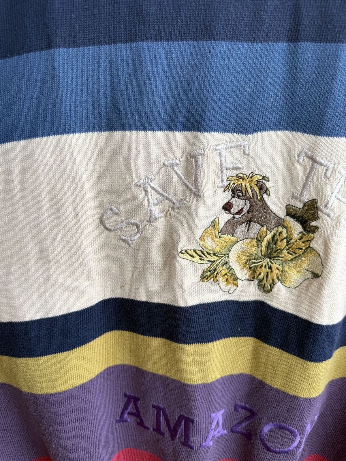 Iceberg Vintage ICEBERG Save The Amazon Baloo Bear Disney Sweater Size US XL / EU 56 / 4 - 8 Thumbnail