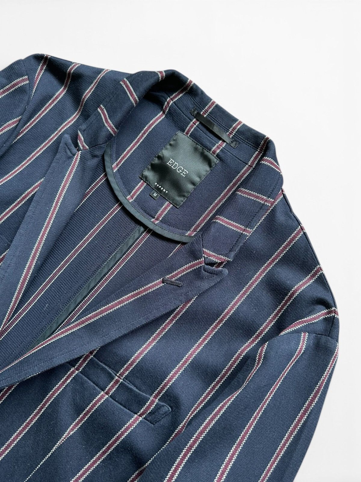If Six Was Nine 2010's EDGE Rupert Japan pinstripe Vkei blazer Size US M / EU 48-50 / 2 - 8 Thumbnail