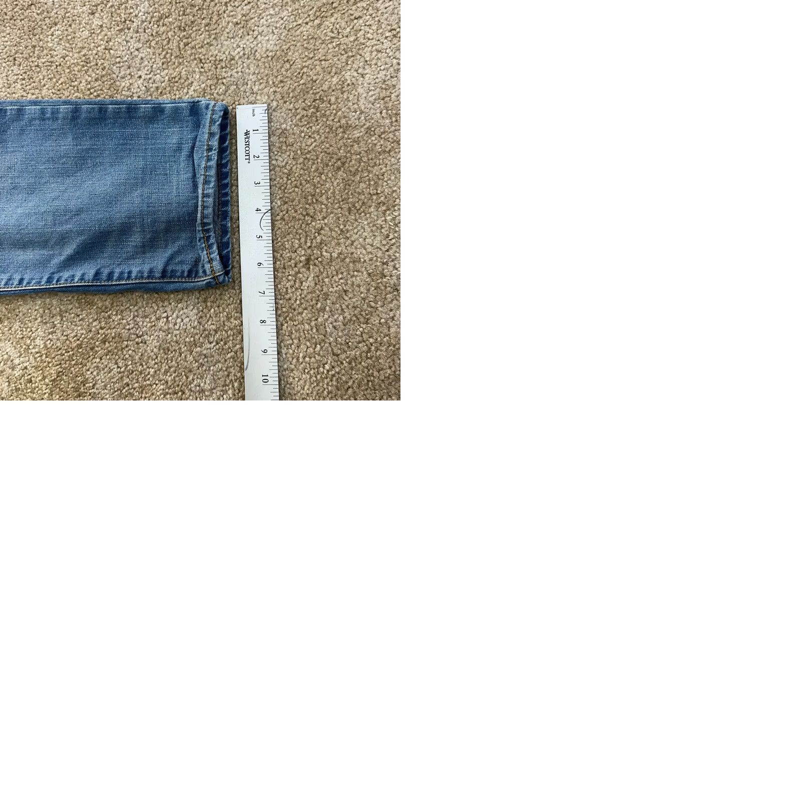 Gap Gap 1969 Jeans Men’s 34x30 Blue Denim Slim Straight 5-Pocket Design Denim Cotton Blend Button Zip Pockets Regular Size Type Jeans Mens Size US 34 / EU 50 - 9 Thumbnail