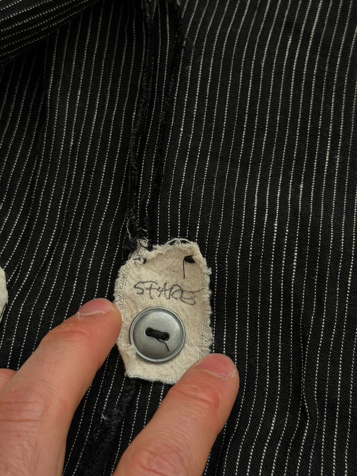 Greg Lauren 2014 DB Dickens Microbeadstripe Linen Blazer Coat Size US S / EU 44-46 / 1 - 10 Thumbnail
