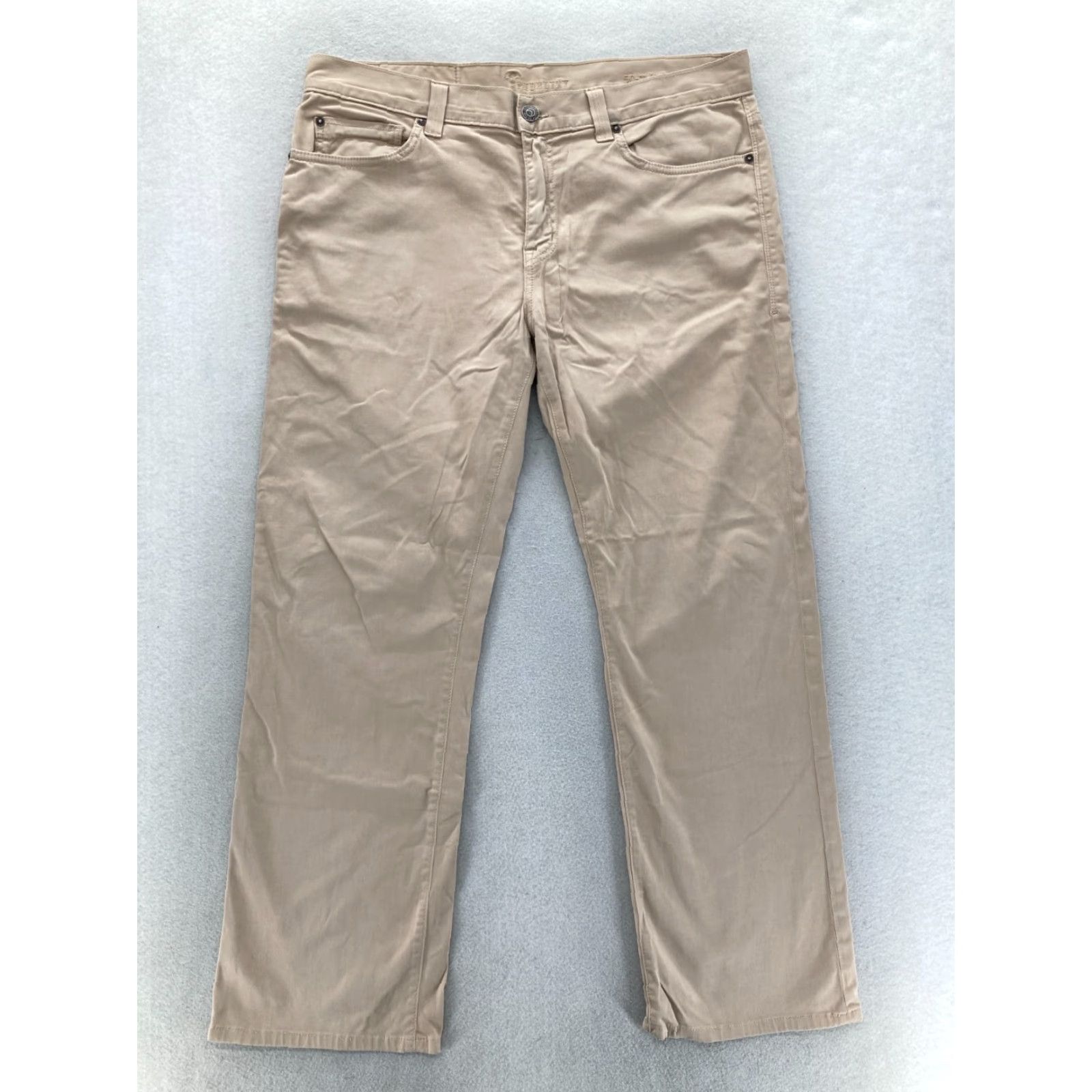 Vintage Fidelity Denim 50-11 5-Pocket Pants Mens 36x30 Straight Leg Havana Twill Stretch Size US 36 / EU 52 - 2 Thumbnail