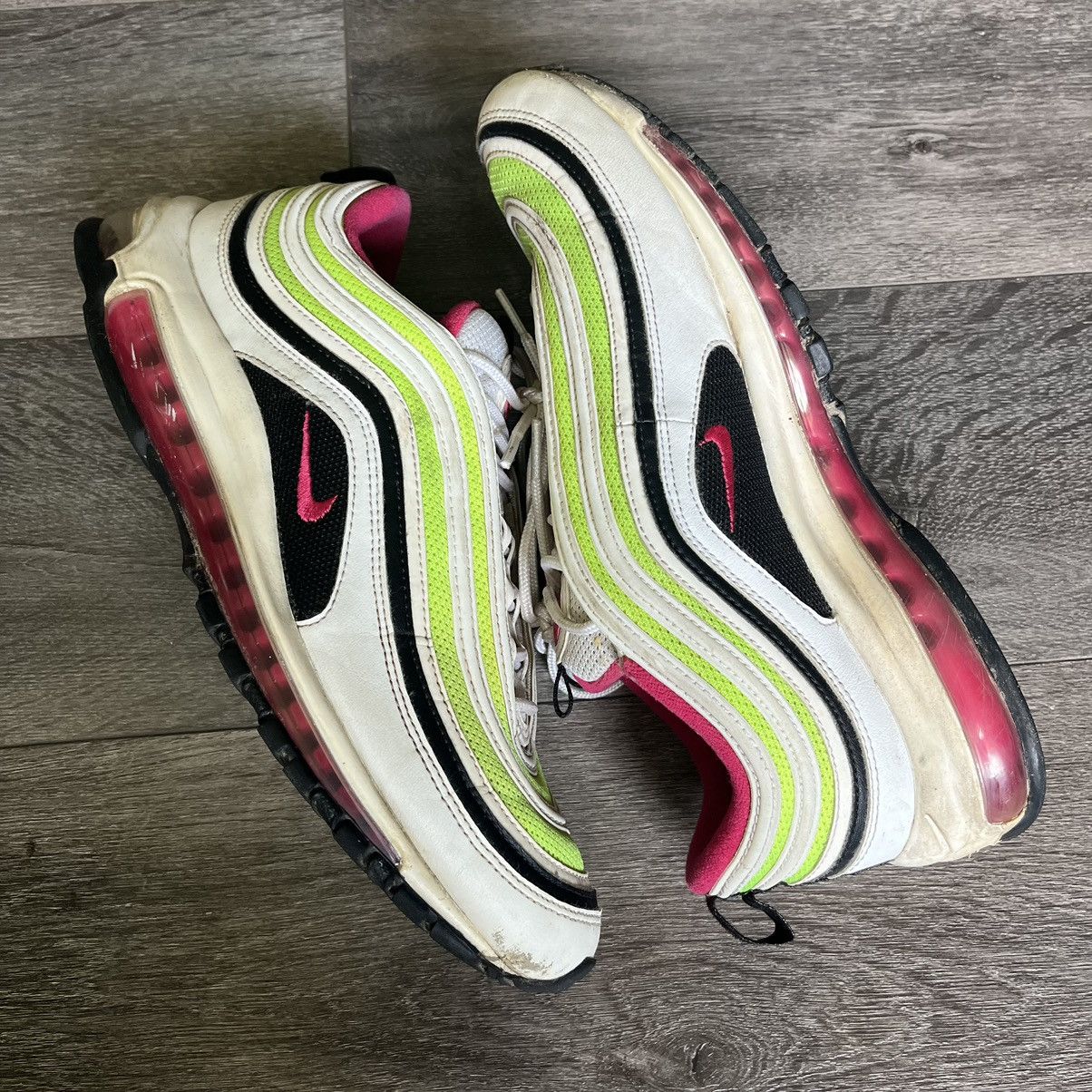 Nike × Vintage Vintage Nike Air Max 97 Volt Pink Shoes CI9871-100 Size 11 Size US 11 / EU 44 - 1 Thumbnail