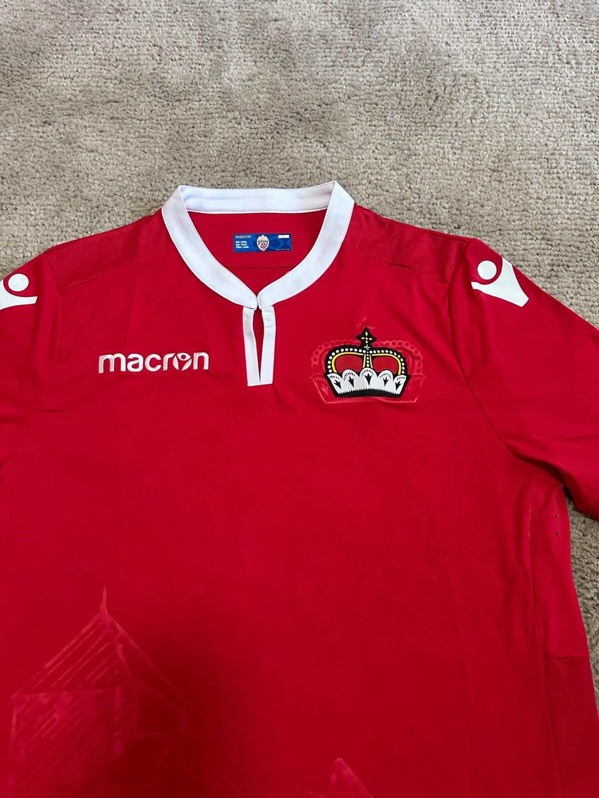 Macron Macron Liechtenstein 2018/19 Football Shirt Soccer Jersey Size US XL / EU 56 / 4 - 4 Thumbnail