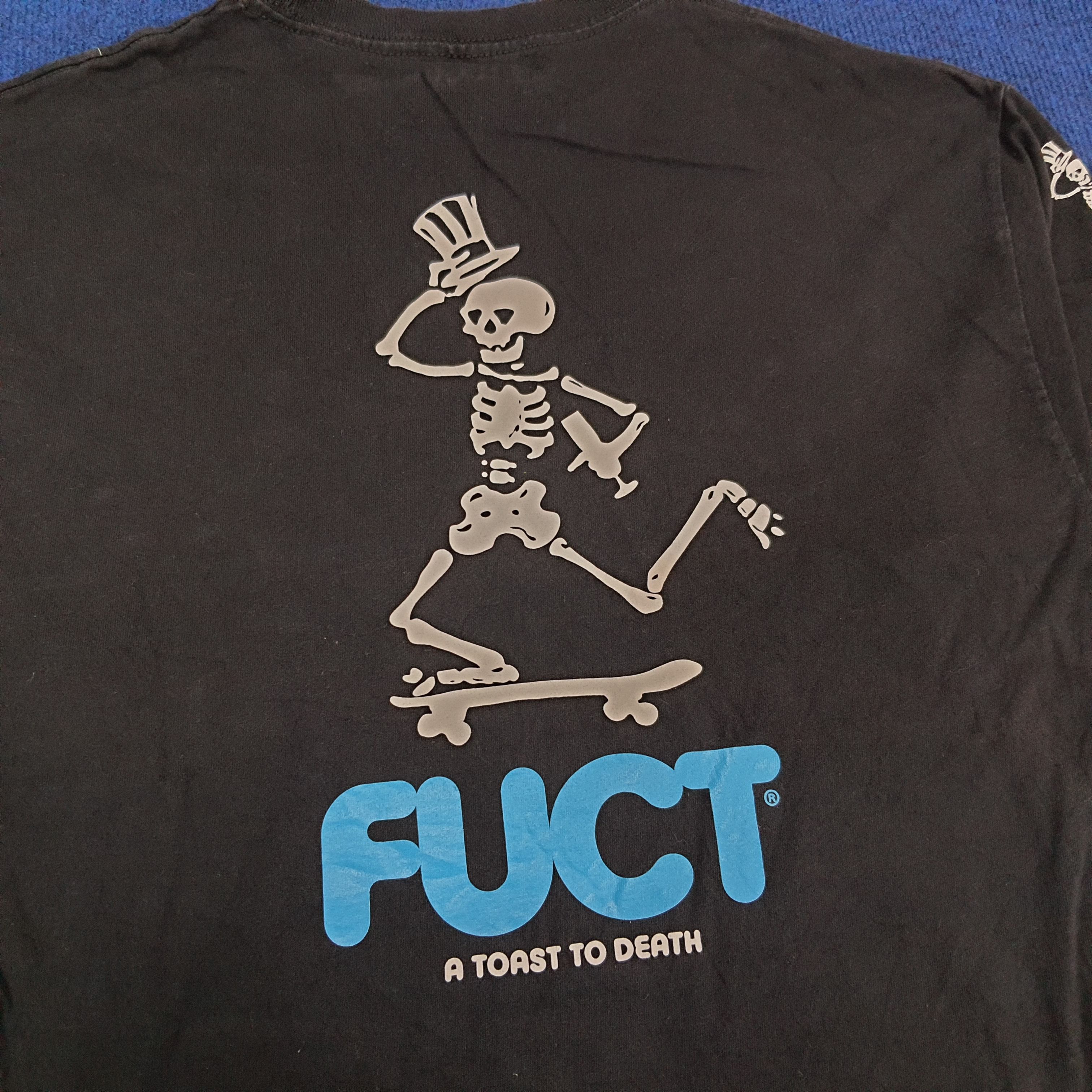 FUCT × Vintage Vintage FUCT A Toast To Death Skate T-shirt Size US M / EU 48-50 / 2 - 2 Thumbnail