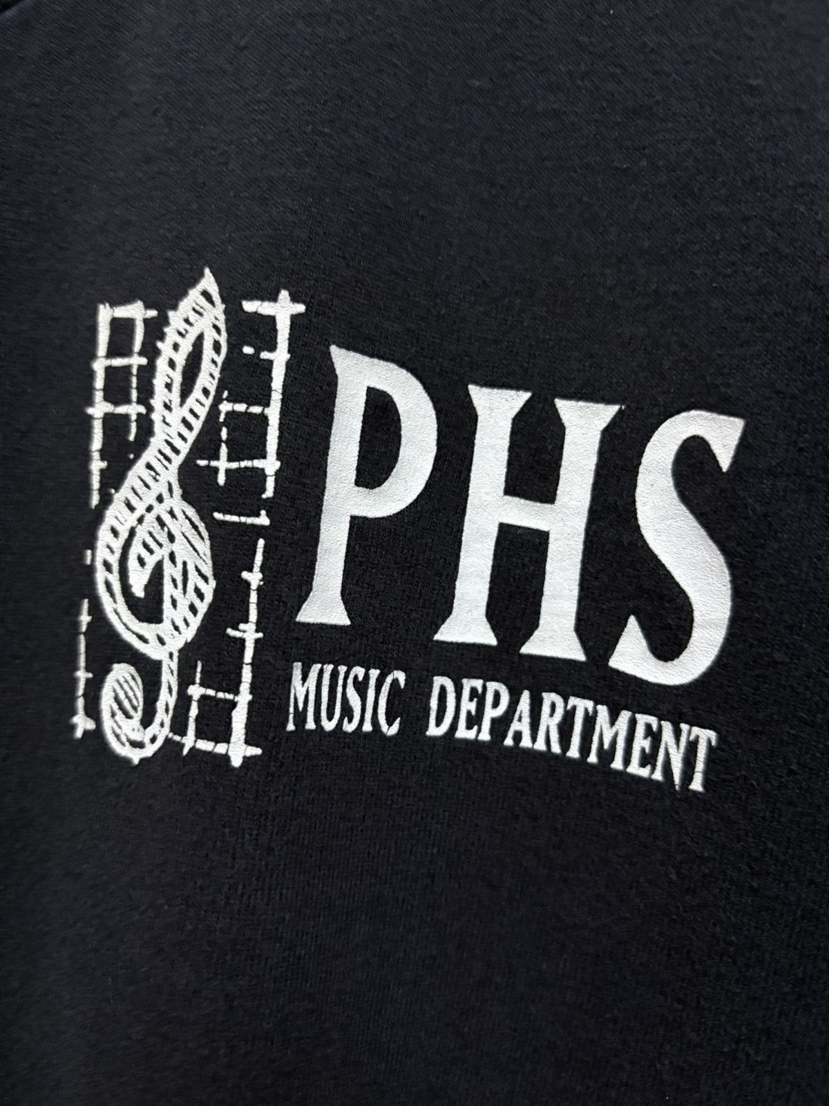 Vintage Vintage 90's PHS Music Department - Art by Galapagos T-Shirt Size US L / EU 52-54 / 3 - 6 Thumbnail