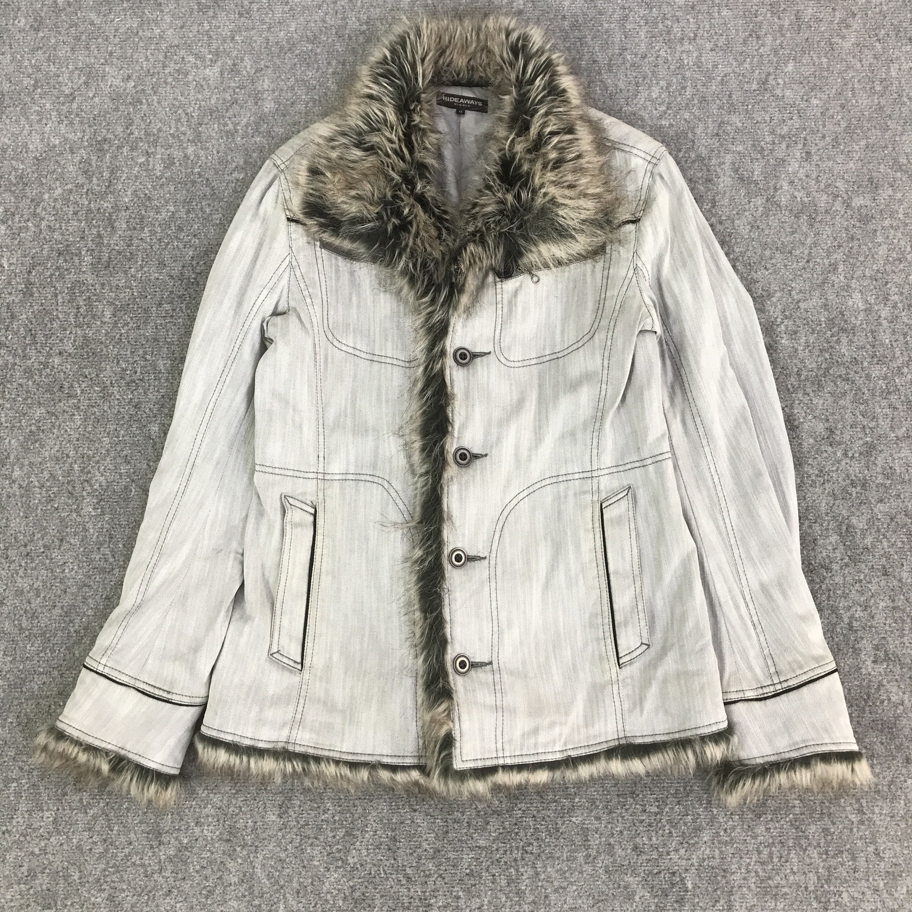 HIDEAWAYS HIDEAWAYS JAPAN FUR WINTER BUTTON JACKET K115B6 Size US M / EU 48-50 / 2 - 1 Thumbnail
