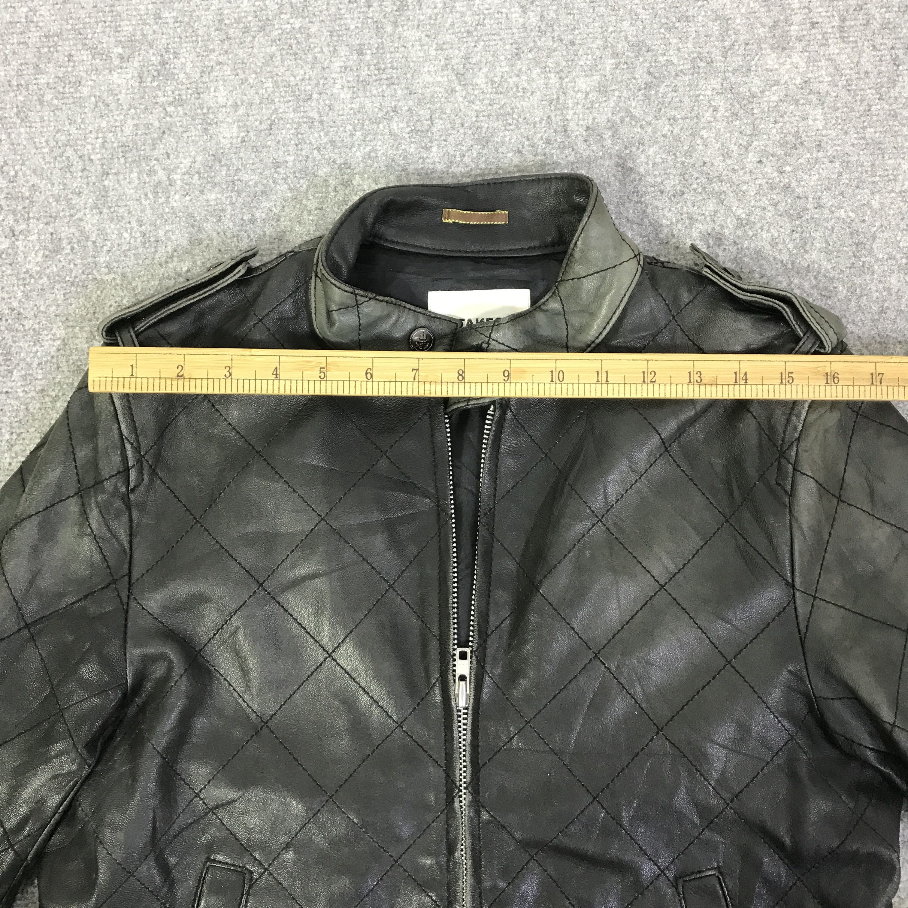 Takeo Kikuchi TAKEO KIKUCHI BLACK FADED LEATHER JACKET K81B20 Size US L / EU 52-54 / 3 - 5 Thumbnail