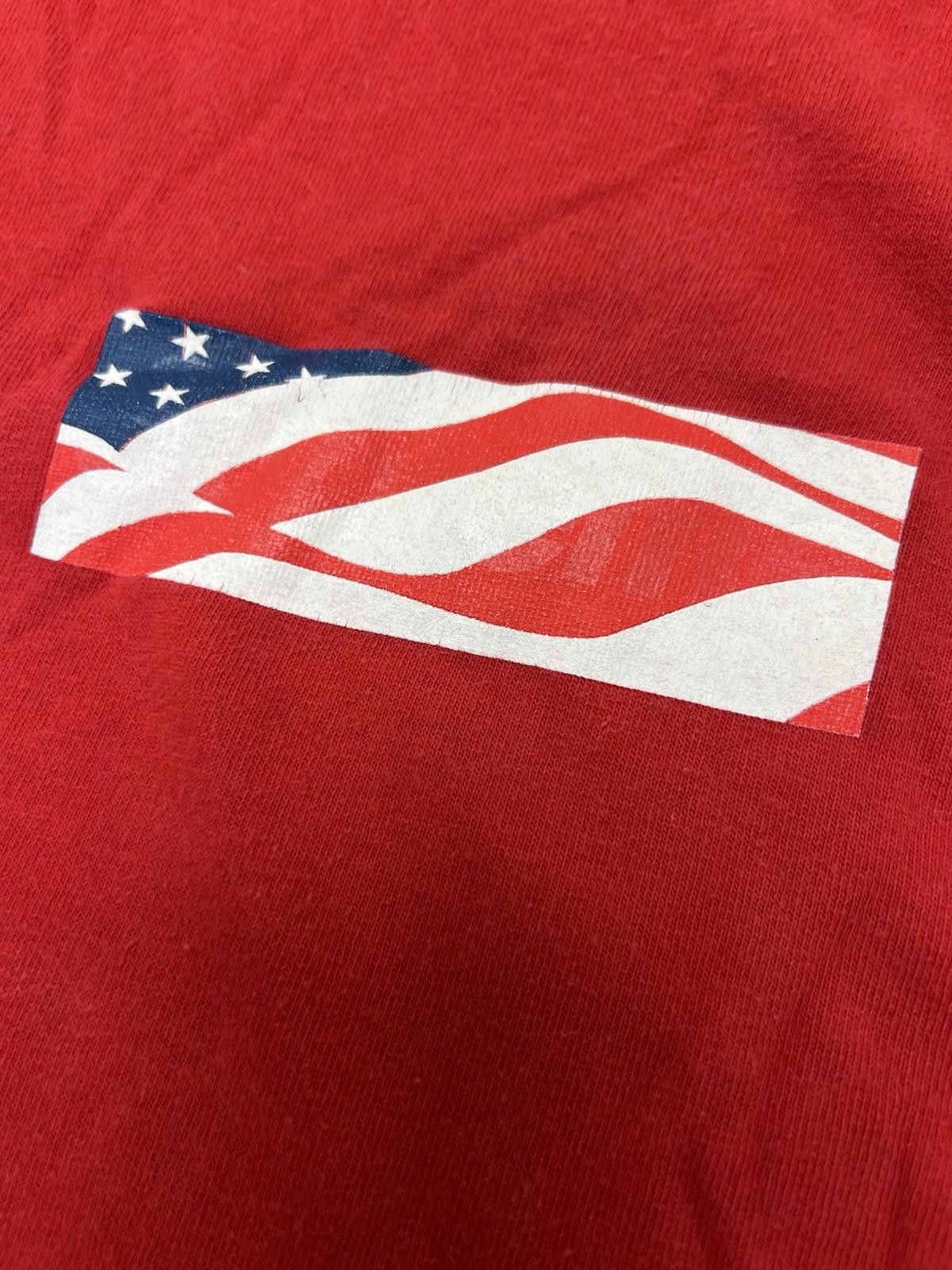 Supreme 2001 FW01 Supreme Patriot Box Logo Tee American Flag Red XL Size US XL / EU 56 / 4 - 6 Thumbnail