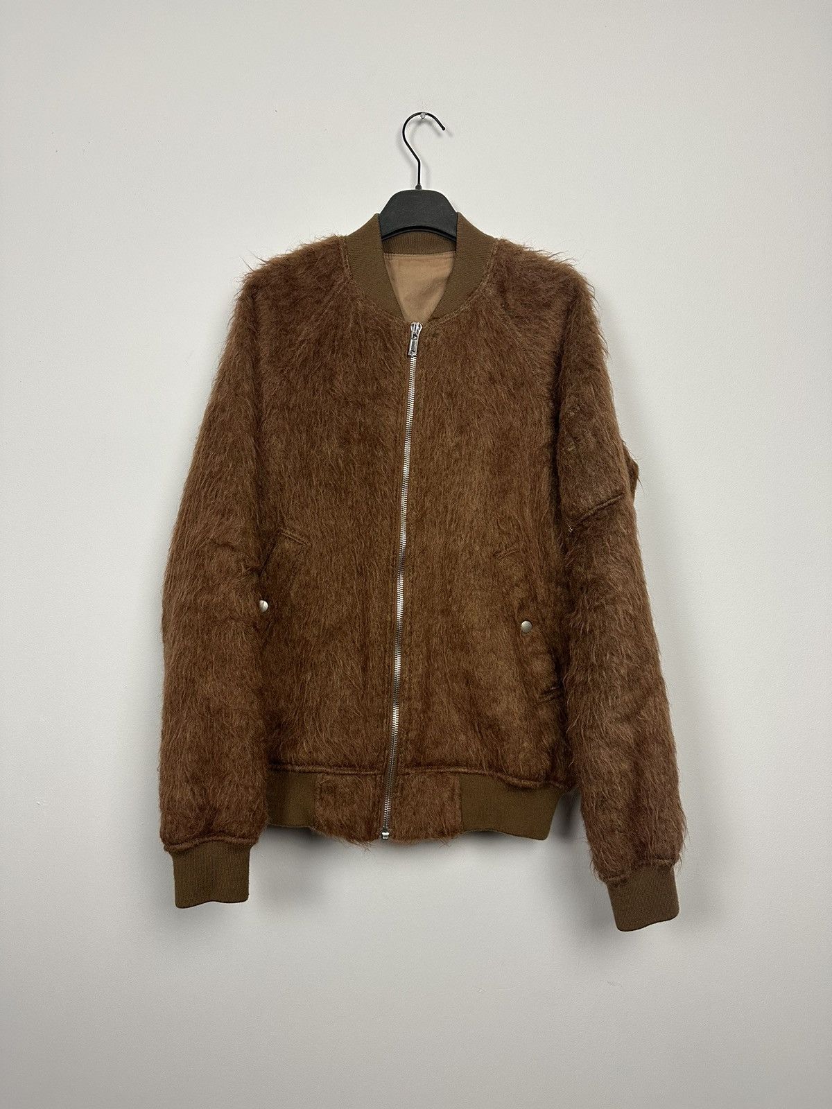 Rick Owens FW16 ‘MASTODON’ Fuzzy Mohair Bomber Size US M / EU 48-50 / 2 - 1 Thumbnail