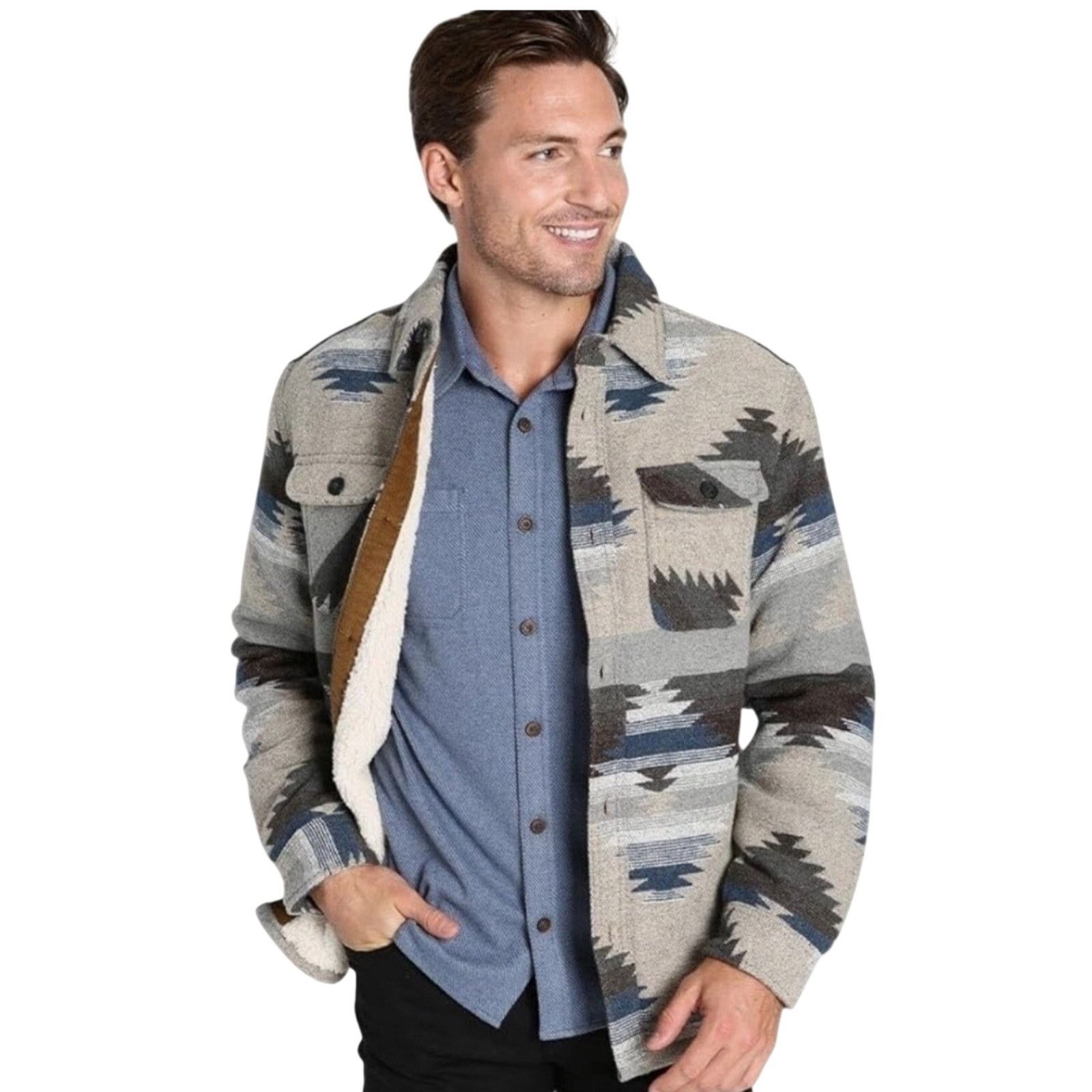JACHS NY JACHS NEW Wool Blend Jacket Aztec XXL Sherpa Fleece Lined Size US XXL / EU 58 / 5 - 1 Thumbnail